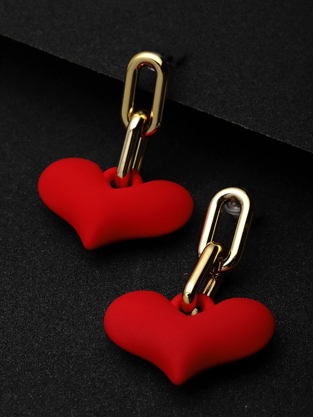

VOGUE PANASH Gold-Plating Heart Shaped Drop Earrings