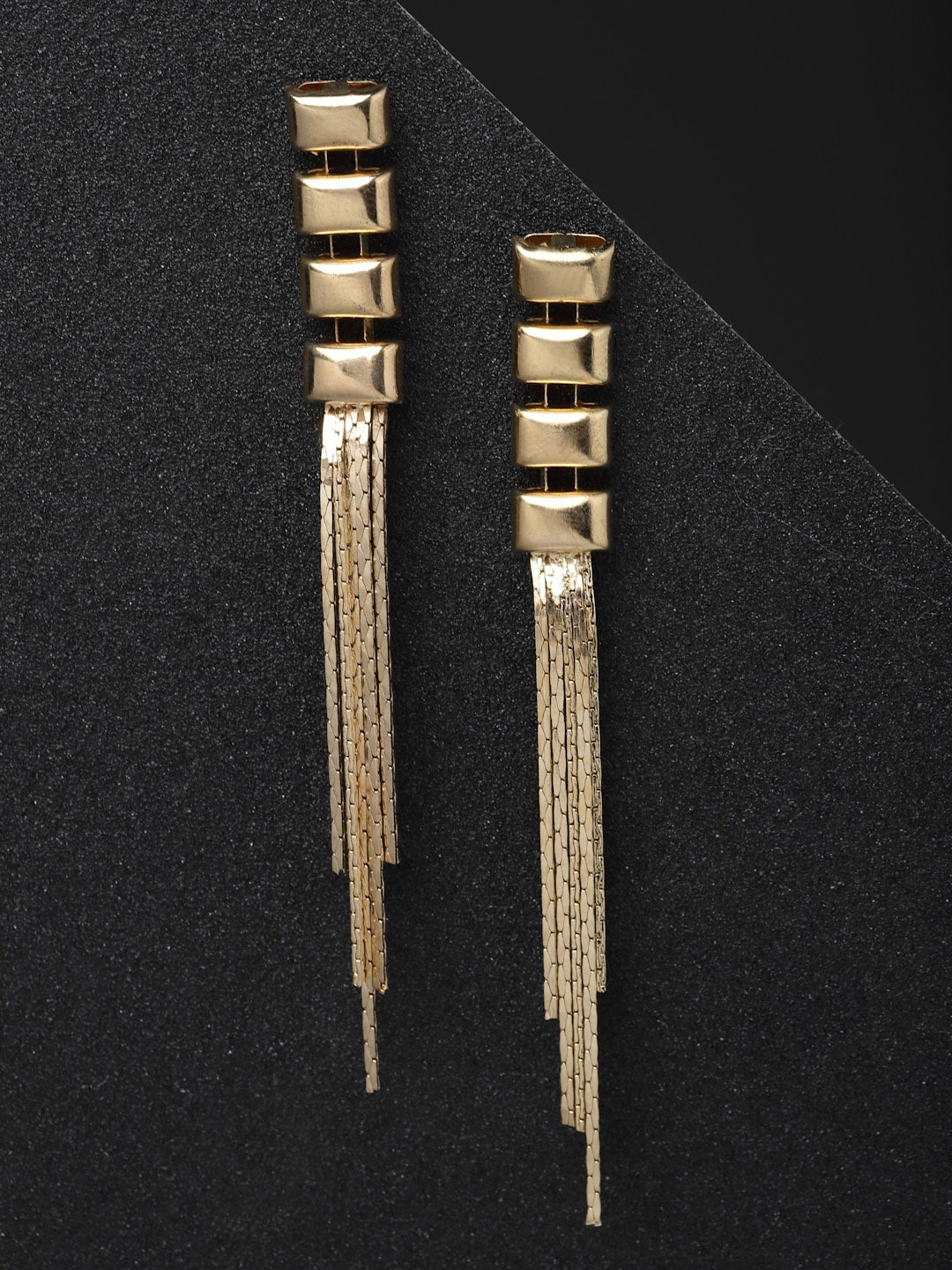 

VOGUE PANASH Gold-Plated Contemporary Drop Earrings