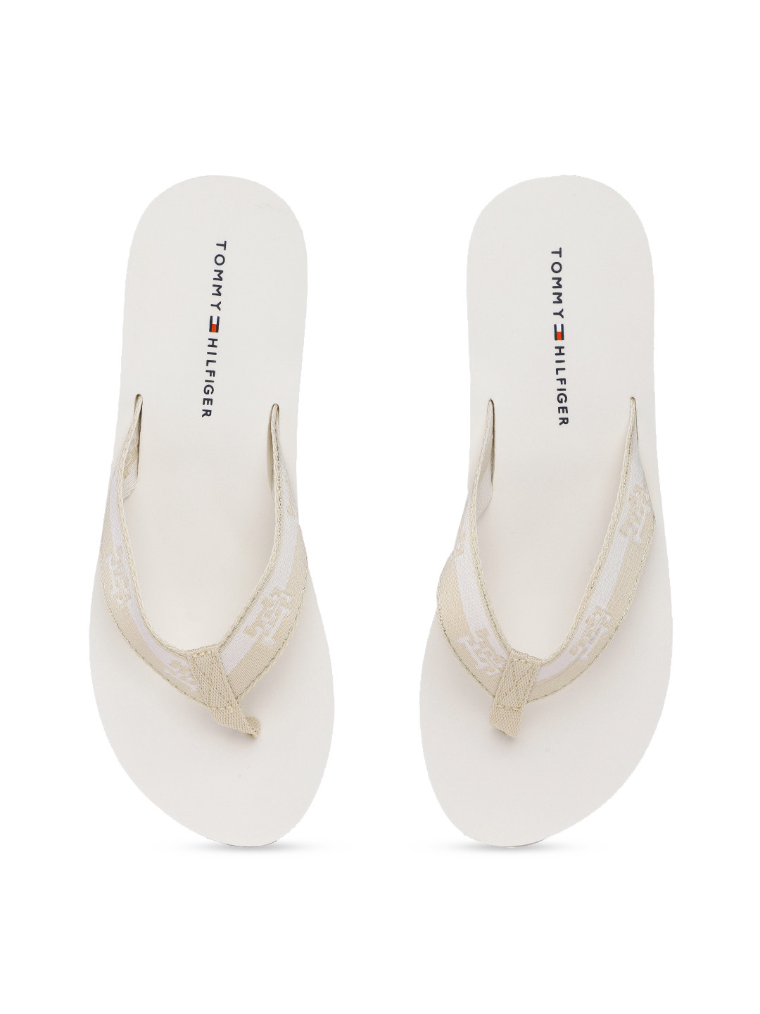 

Tommy Hilfiger Women Colourblocked Thong Flip-Flops, White