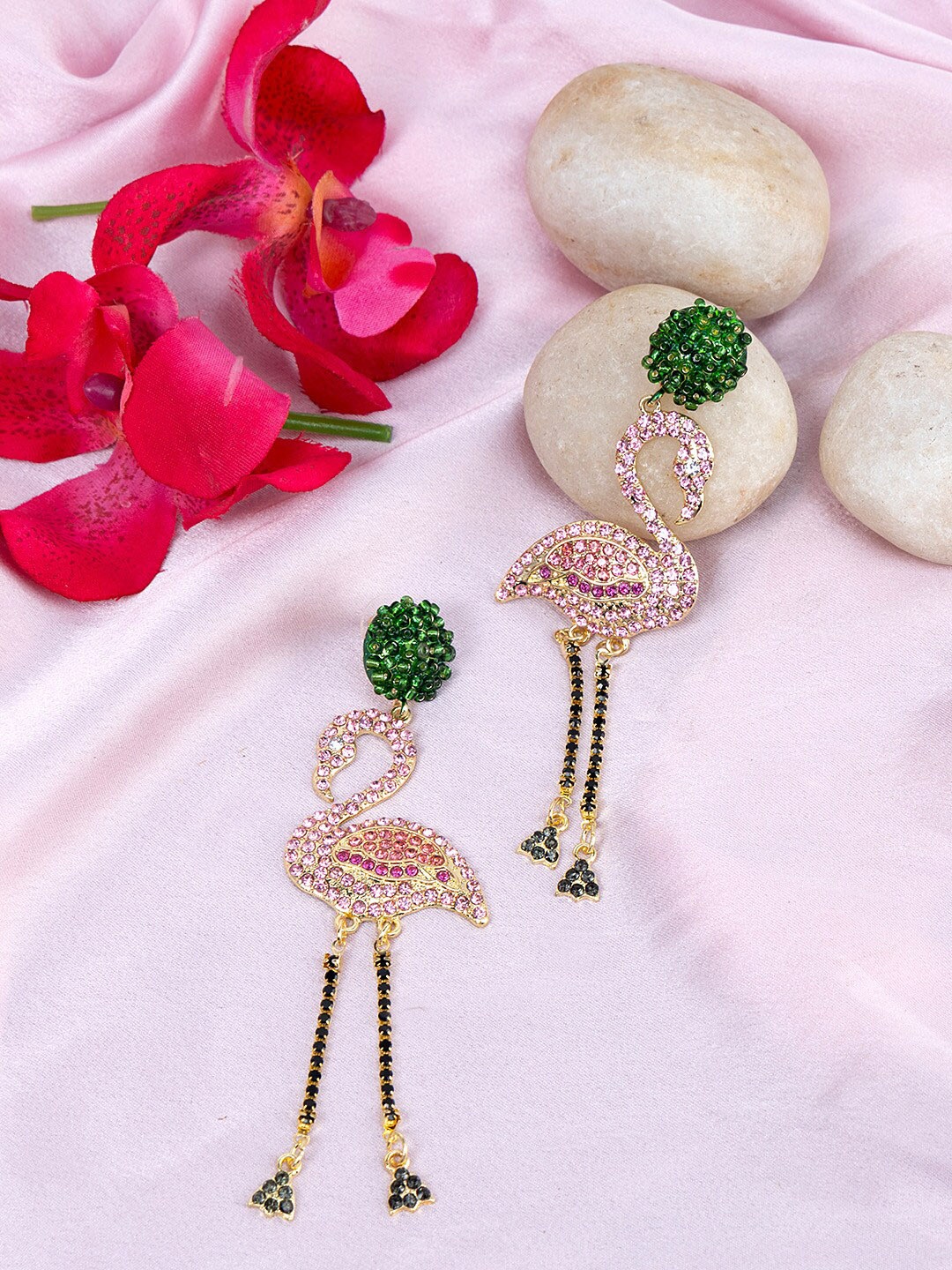

Kazo Contemporary Drop Earrings, Green