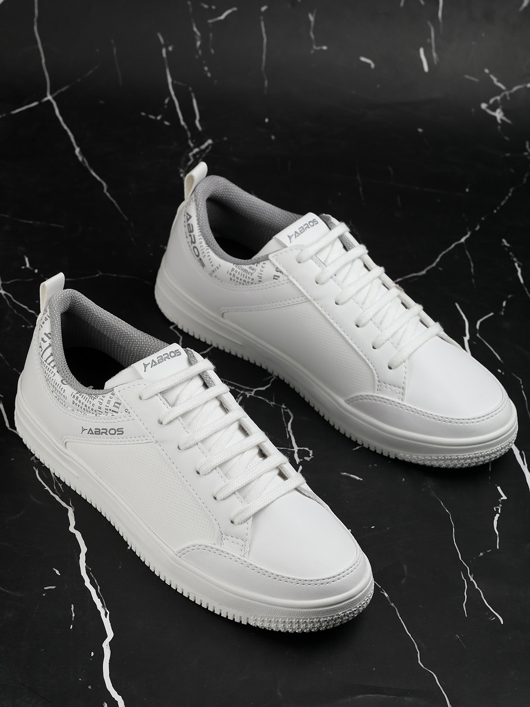 

ABROS Men Park-4 Causal Sneaker Shoes, White