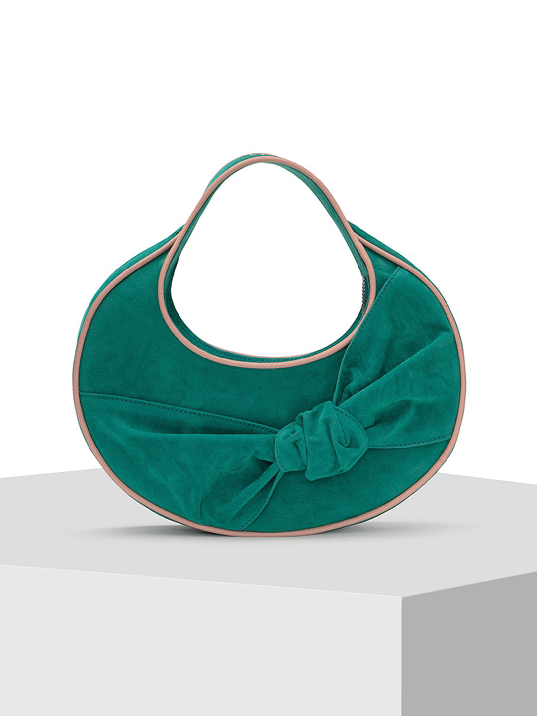 

TIGER MARRON Women Leather Hobo Bag, Green