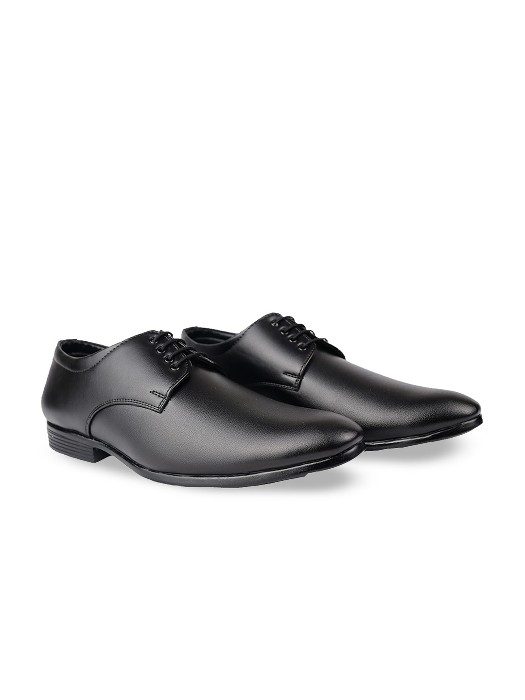 

HikBi Men Leather Formal Derbys, Black