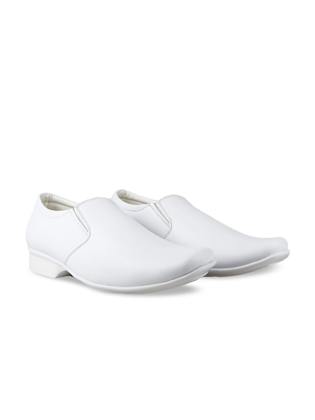 

HikBi Men Leather Comfort-Fit Formal Slip-On Shoes, White
