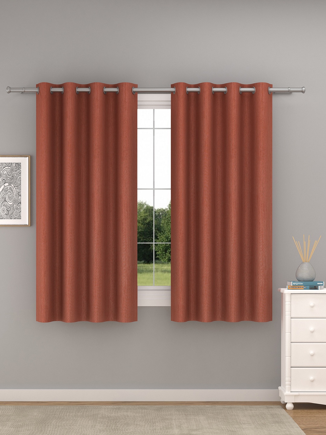 

Raymond Home Coral 2 Pieces Window Curtains