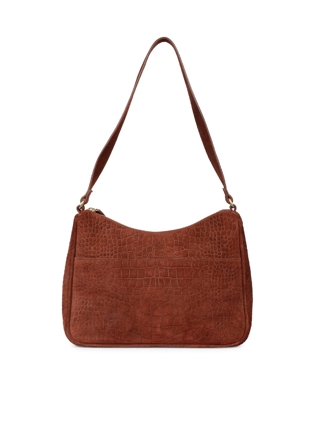 

Saint G Textured Leather Structured Shoulder Bag, Brown