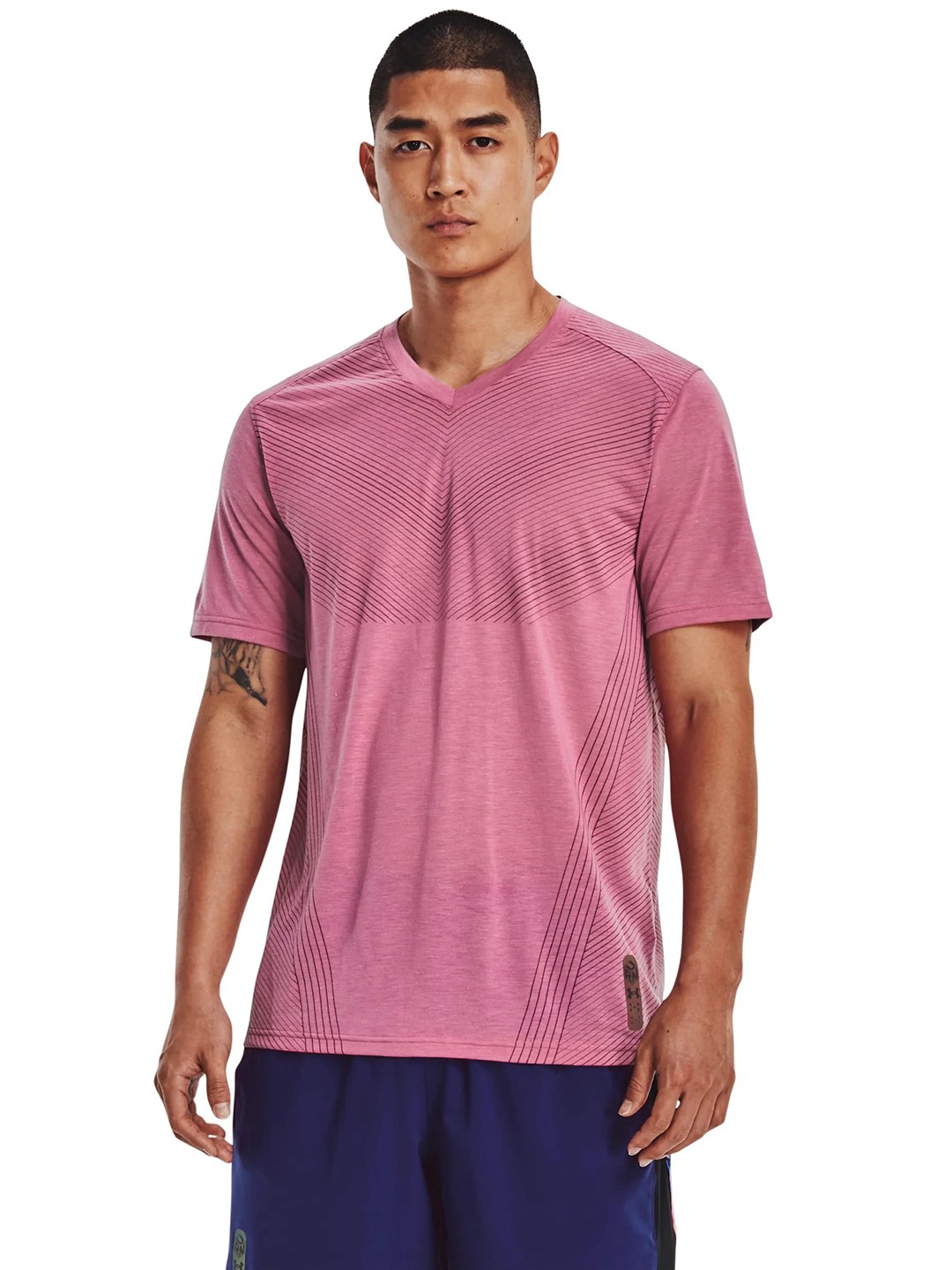 

UNDER ARMOUR Run Anywhere Breeze T-Shirt, Pink