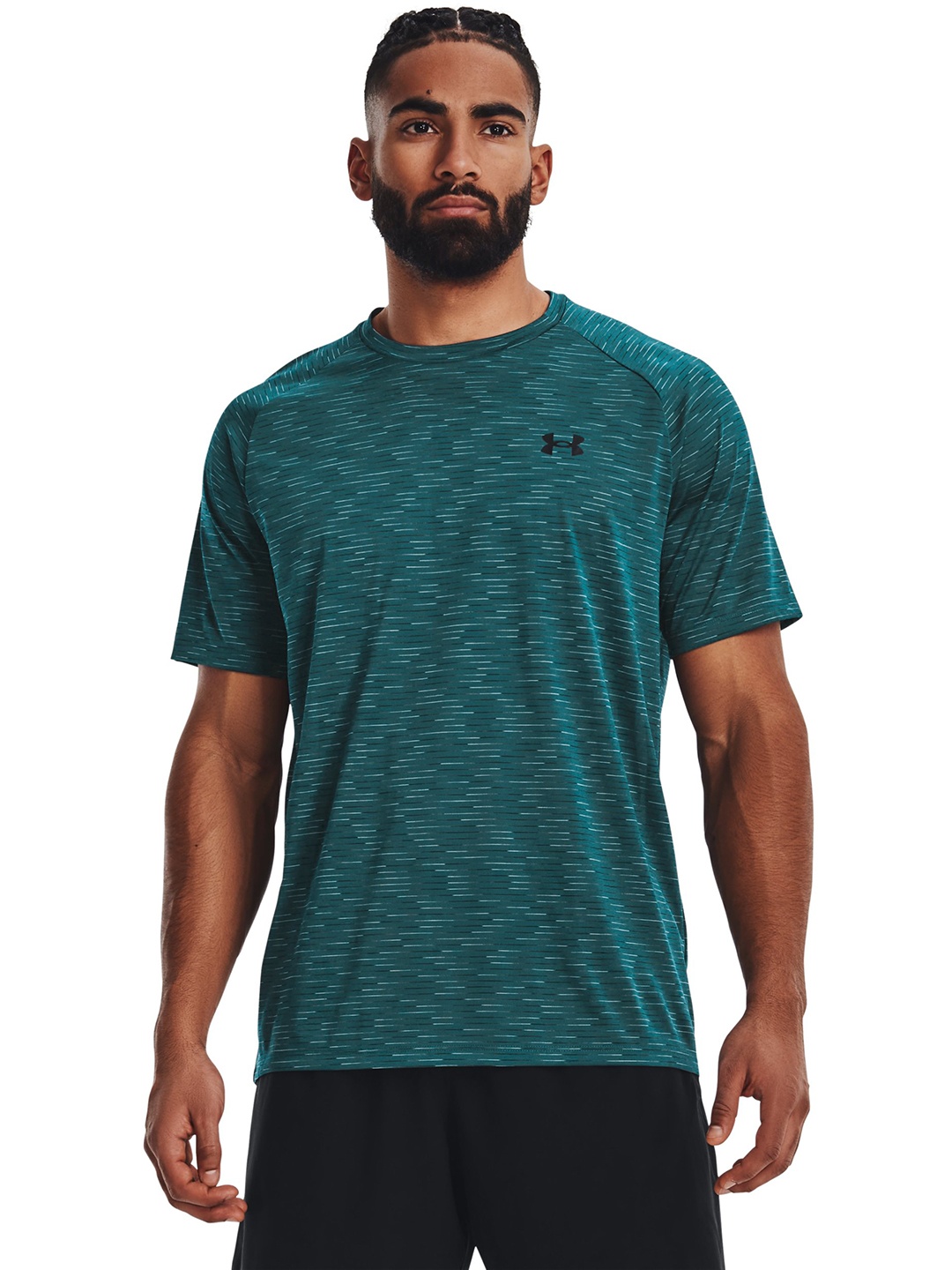 

UNDER ARMOUR Tech 2.0 Dash Striped Loose T-shirt, Teal