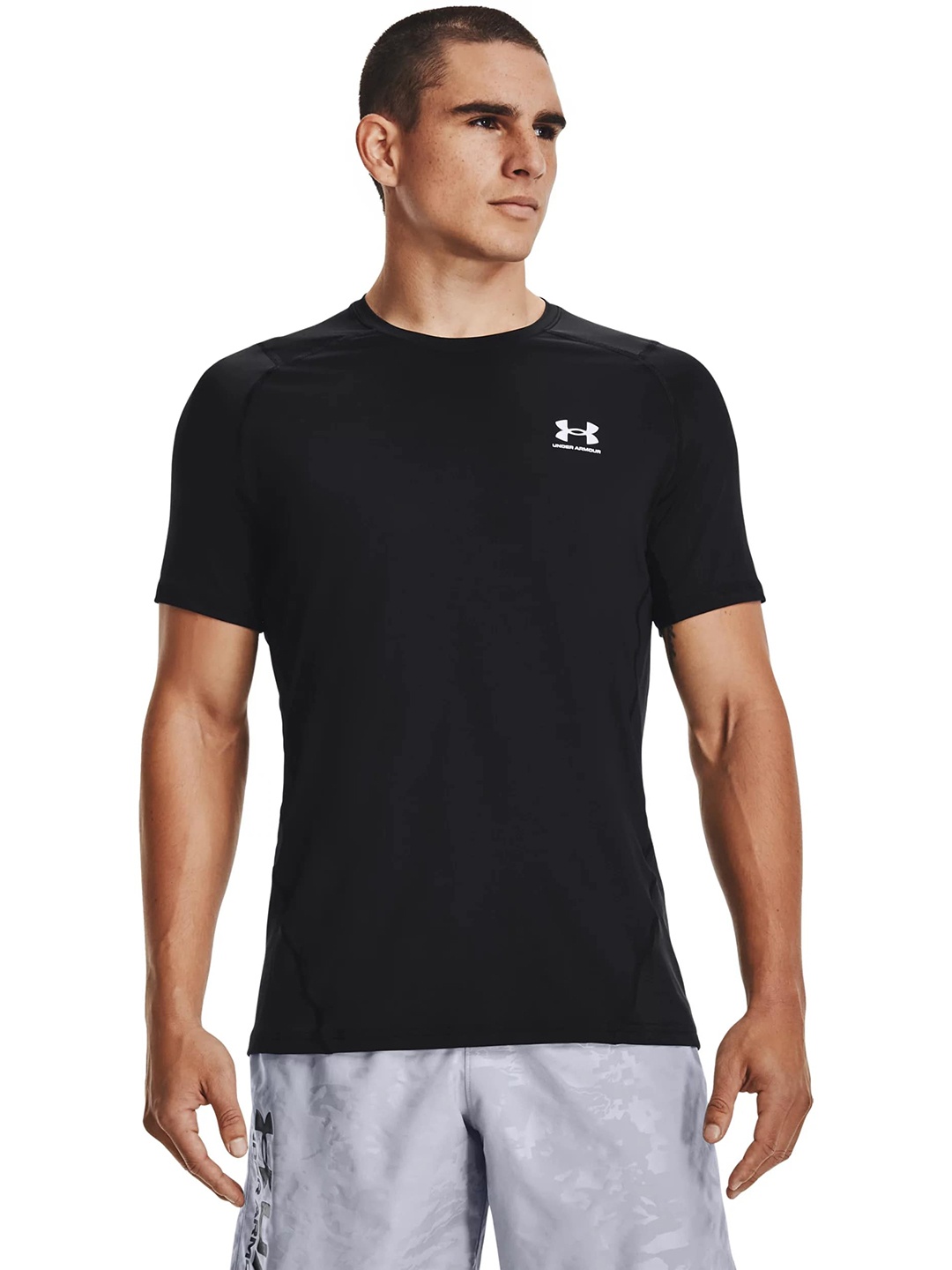 

UNDER ARMOUR Heatgear Fitted Training T-shirt, Black