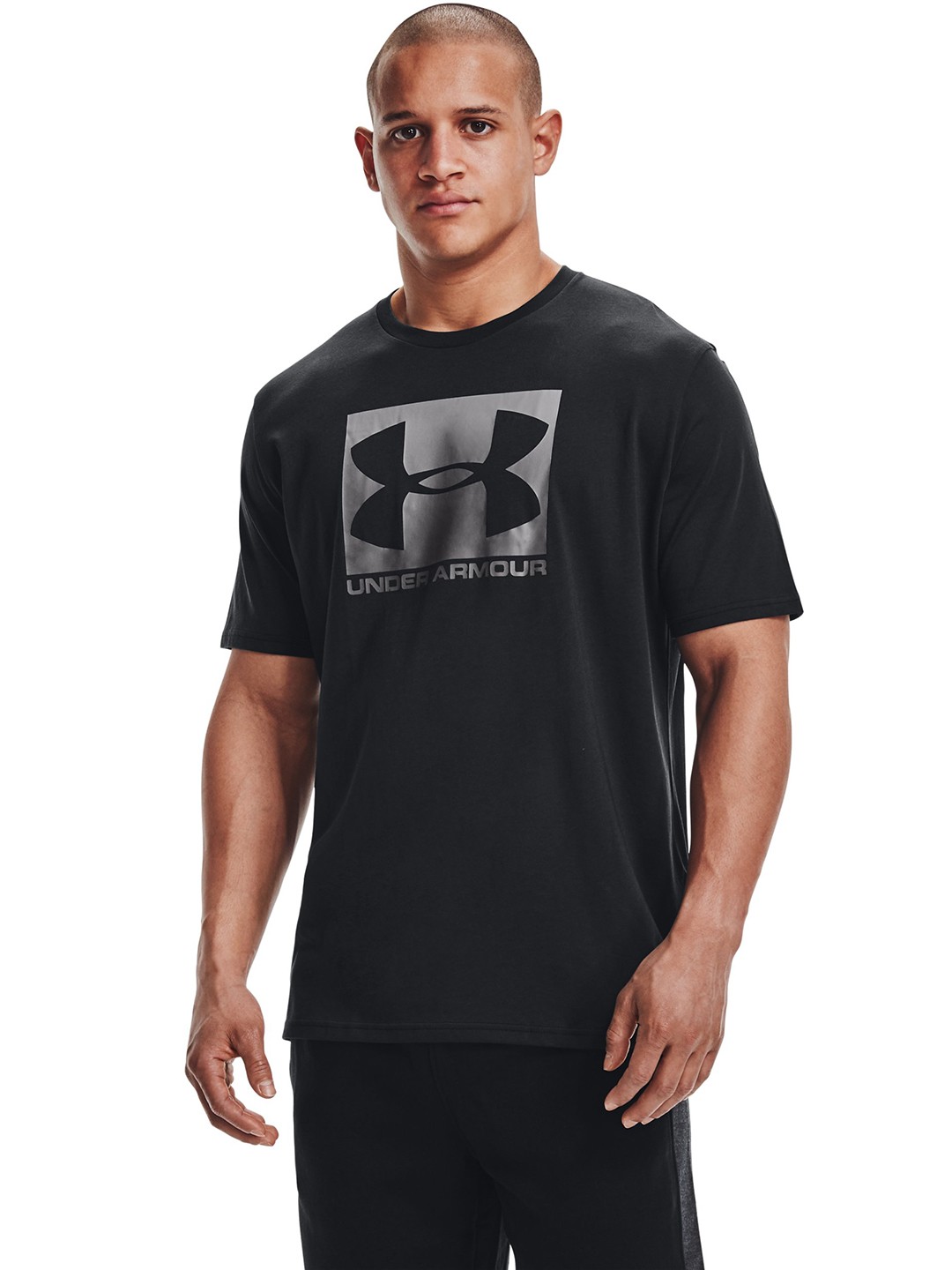 

UNDER ARMOUR Brand Logo Printed Loose T-shirt, Black