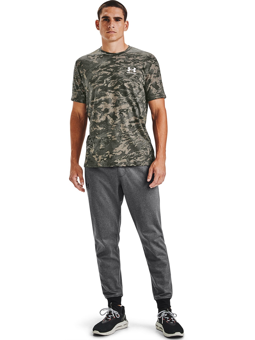 

UNDER ARMOUR ABC Camouflage Printed Loose T-shirt, Olive