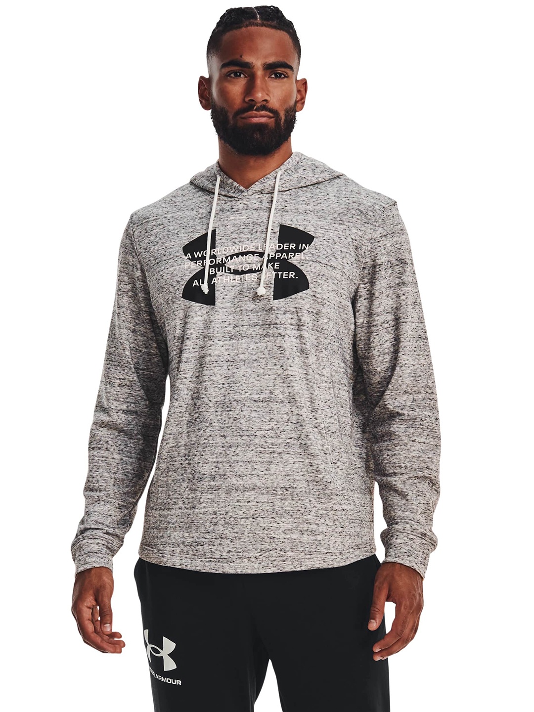 

UNDER ARMOUR Rival Terry Logo Hooded Sweatshirt, Grey