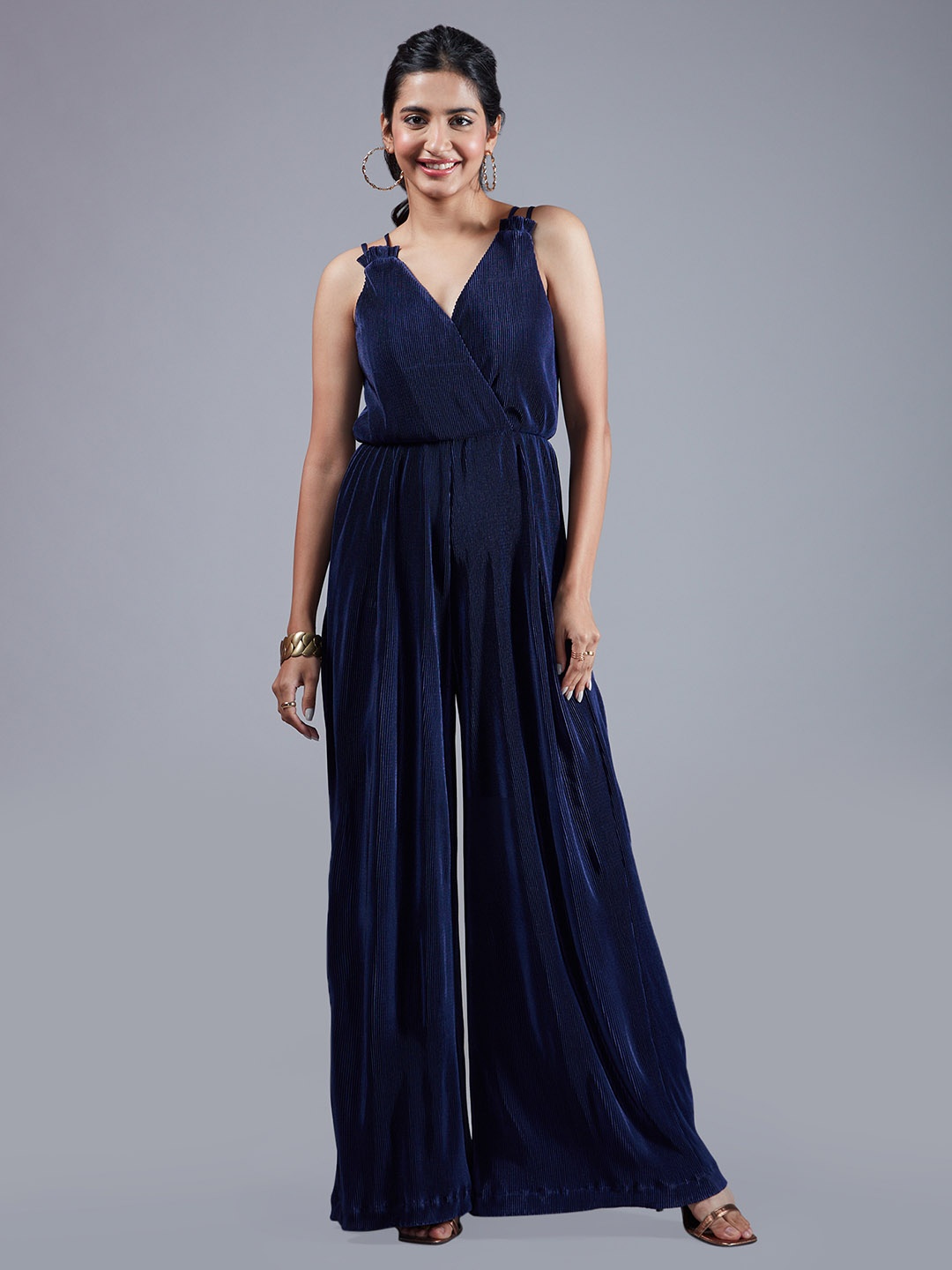 

20Dresses V-Neck Basic Jumpsuit, Navy blue