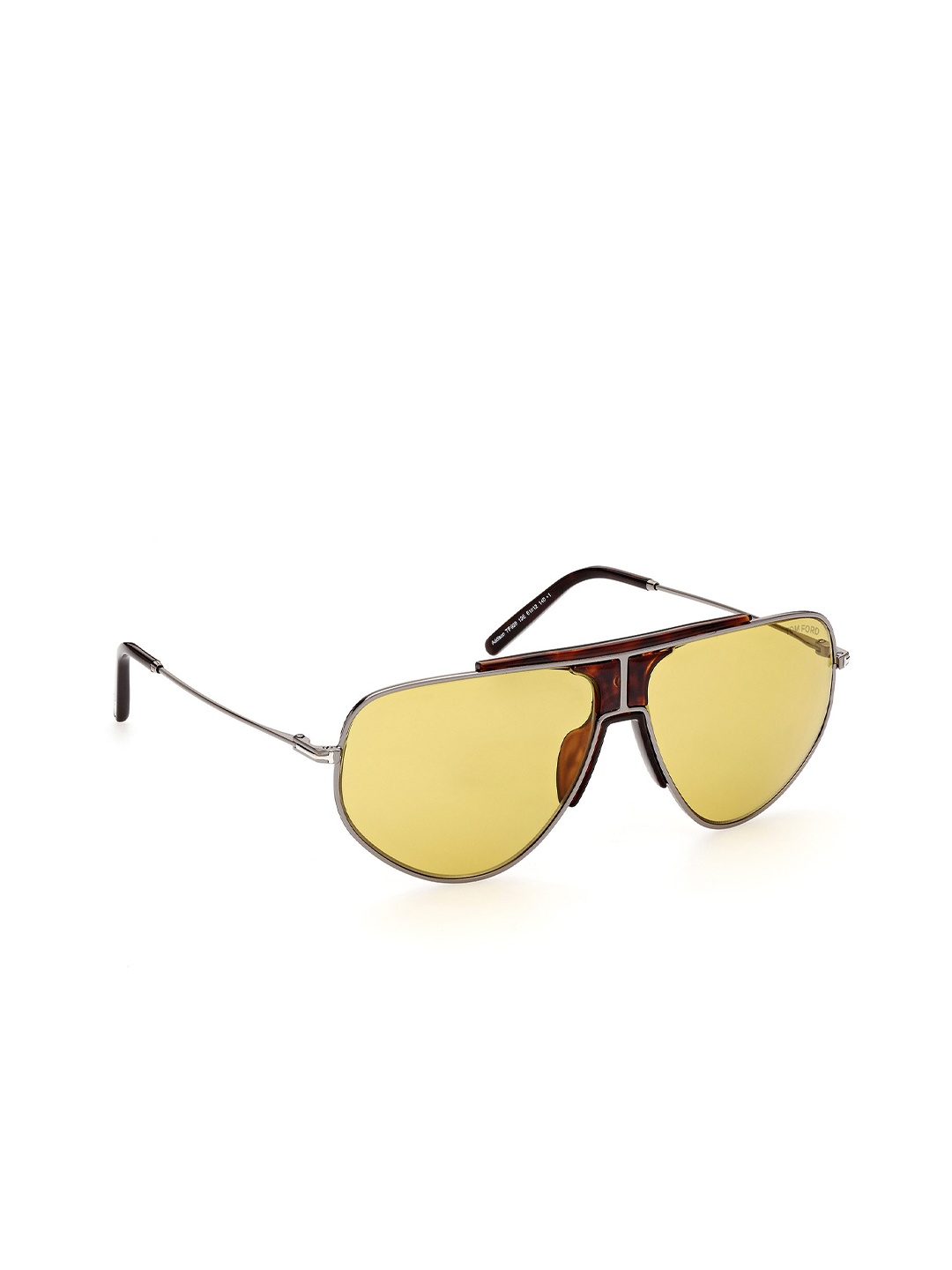 

Tom Ford Men Lens & Aviator Sunglasses With UV Protected Lens, Yellow