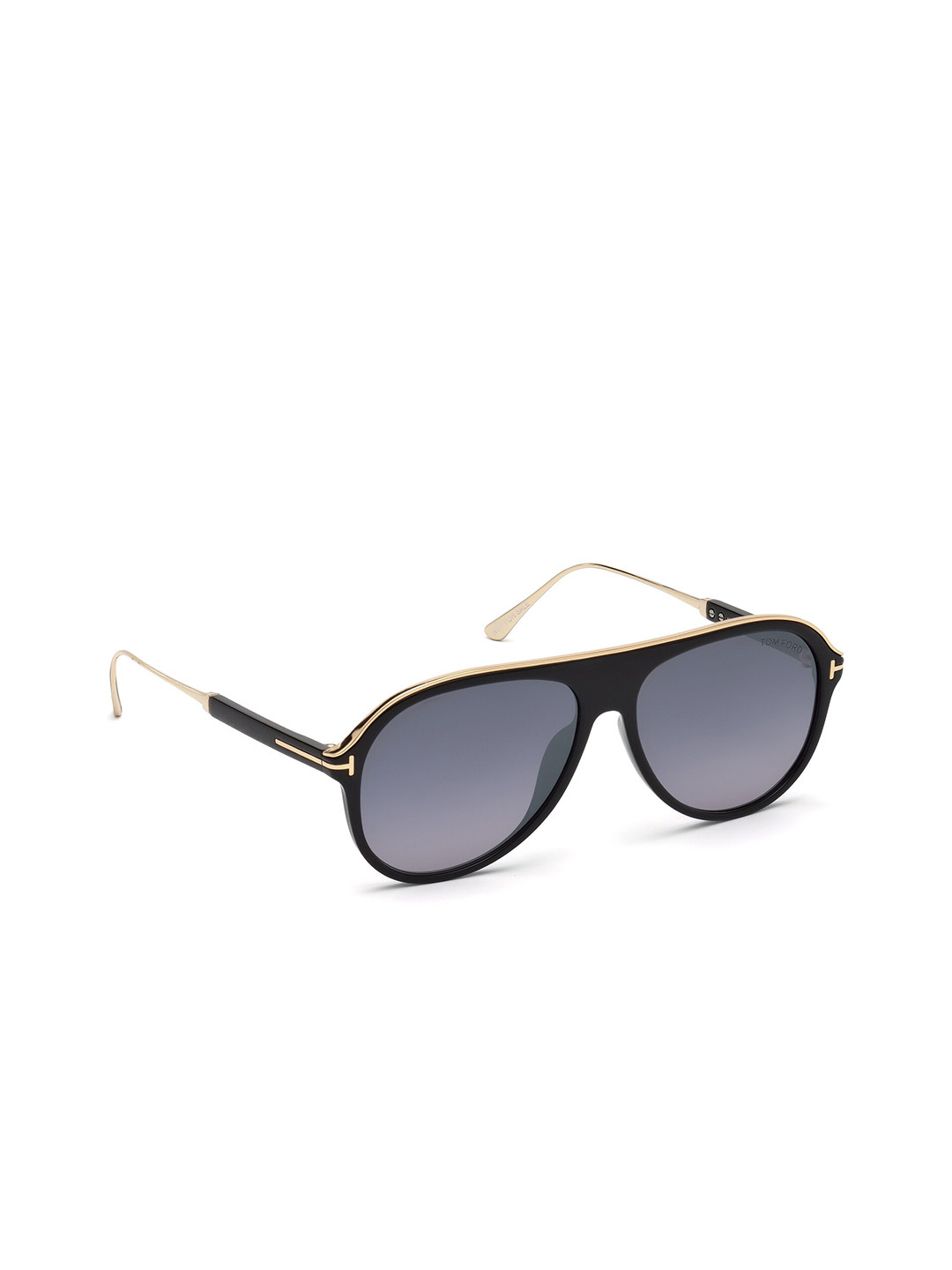 

Tom Ford Men Aviator Sunglasses With UV Protected Lens-FT0624 57 01C, Grey
