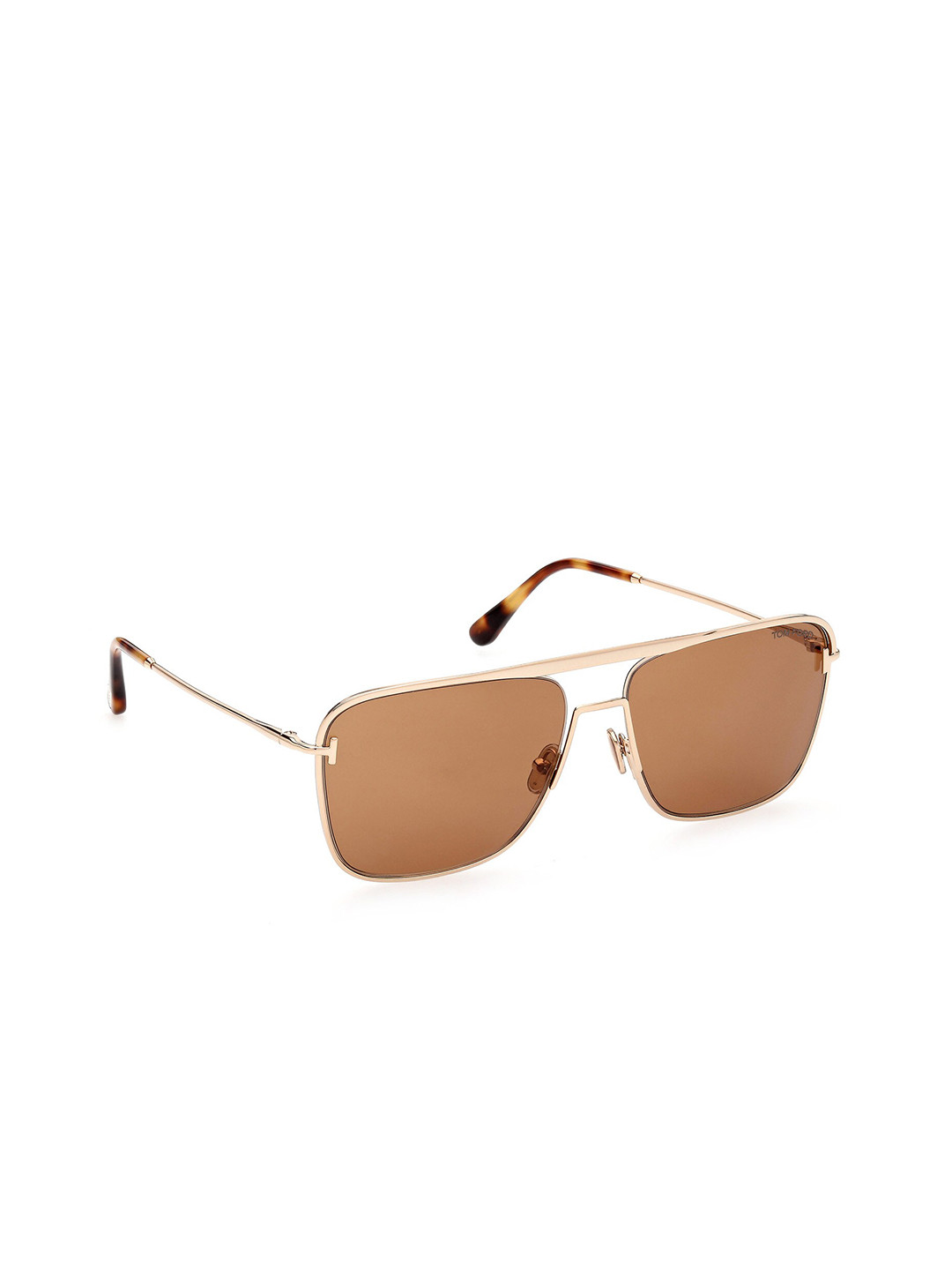 

Tom Ford Men Square Sunglasses with UV Protected Lens FT0925 60 28E, Gold