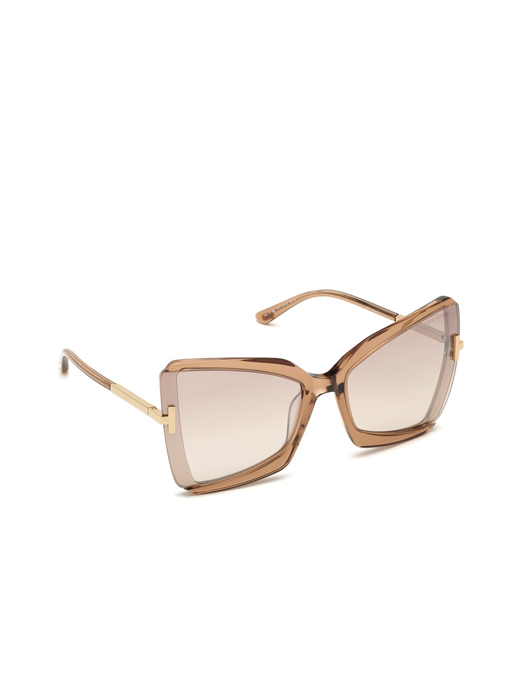

Tom Ford Women Square Sunglasses with UV Protected Lens, Brown