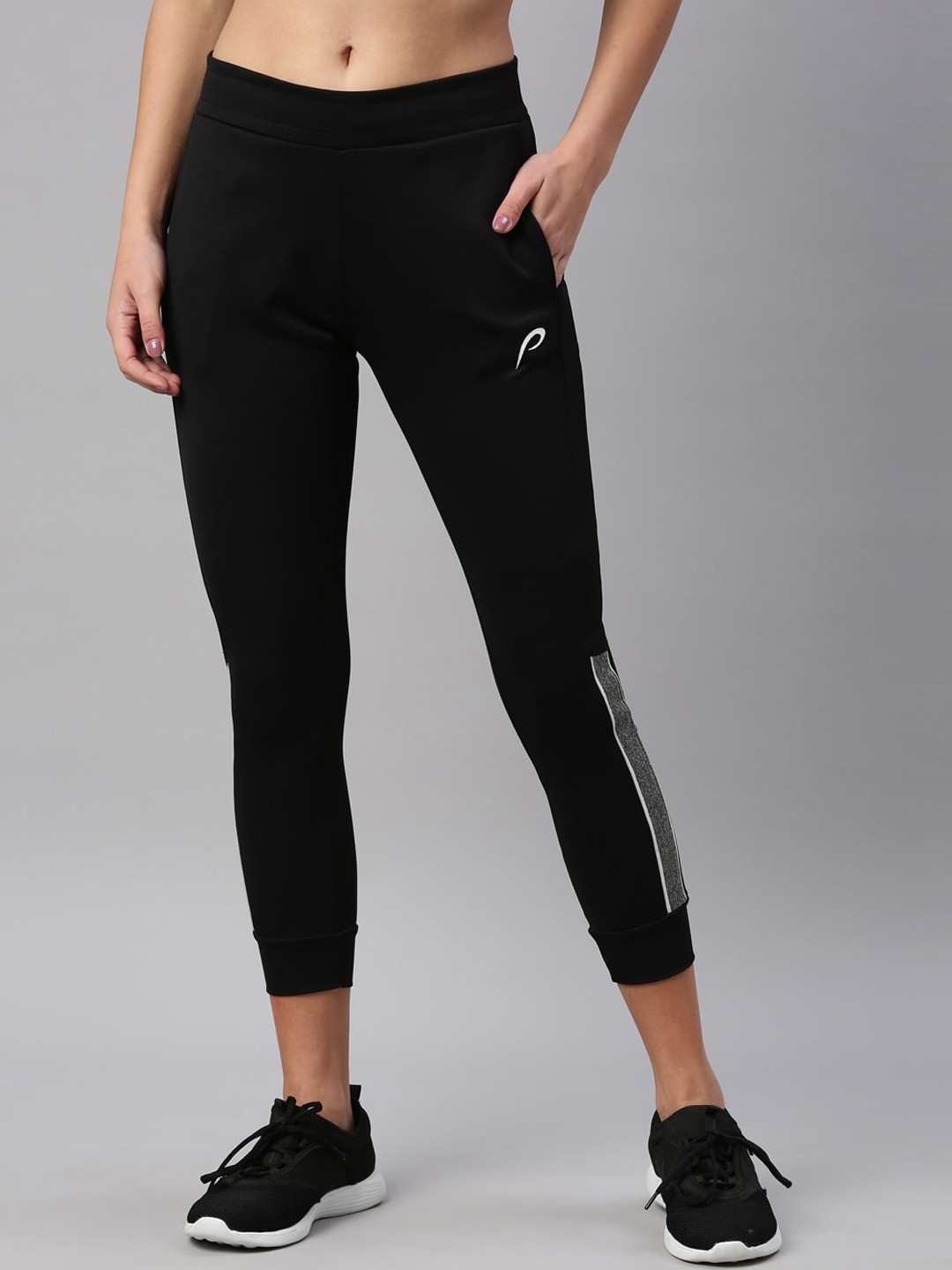 

Proline Women Ankle-Length Mid-Rise Track Pants, Black