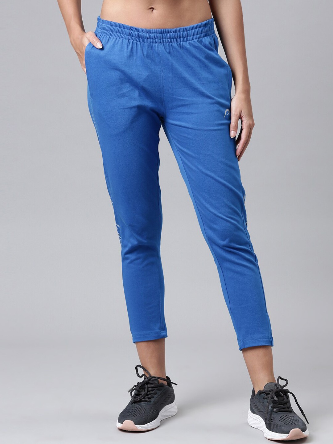 

Proline Women Cotton Mid-Rise Track Pants, Blue