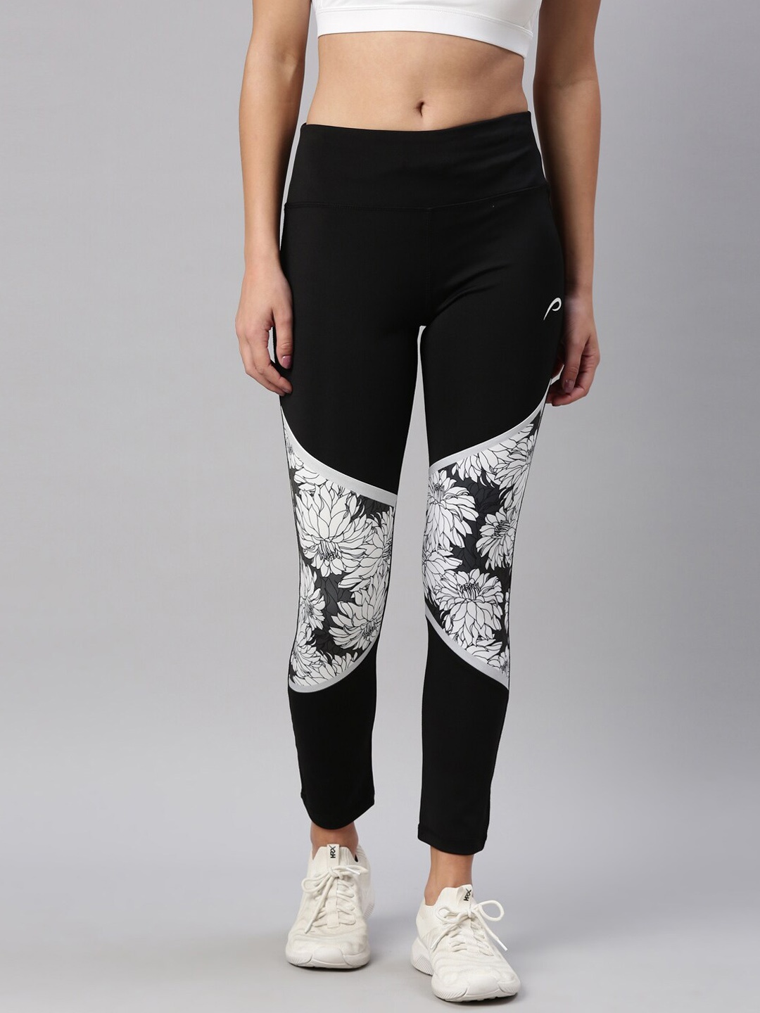 

Proline Women Printed Mid-Rise Track Pants, Black