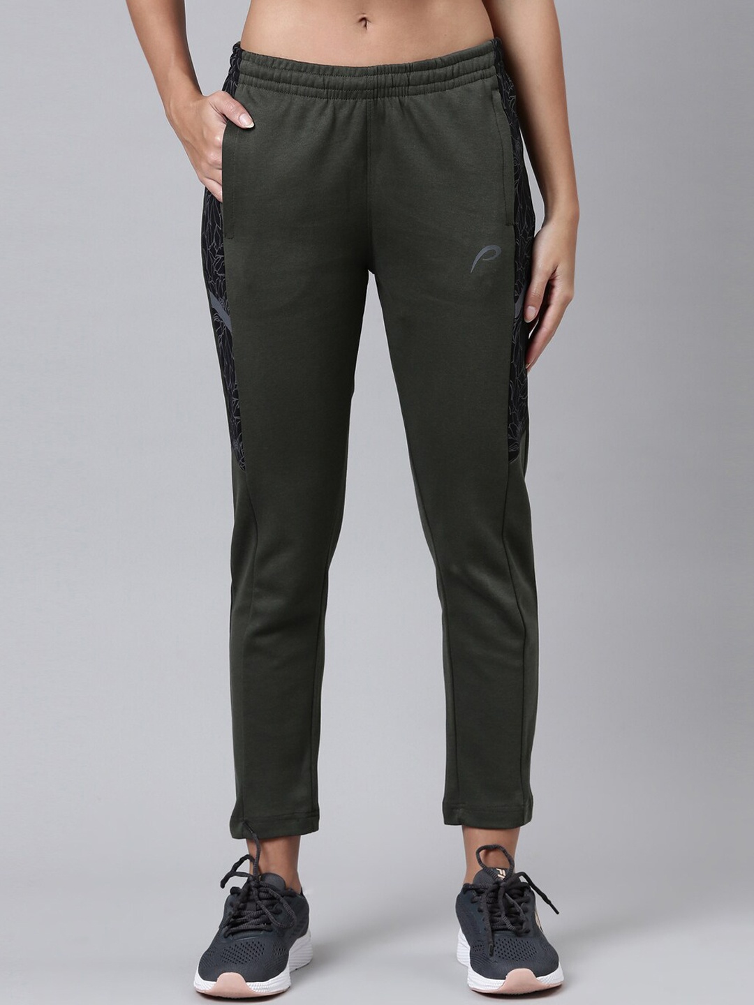 

Proline Women Ankle-Length Cotton Track Pants, Olive