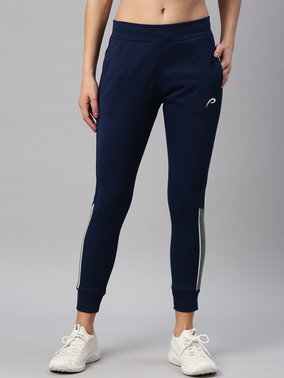 

Proline Women Cotton Mid-Rise Joggers, Blue