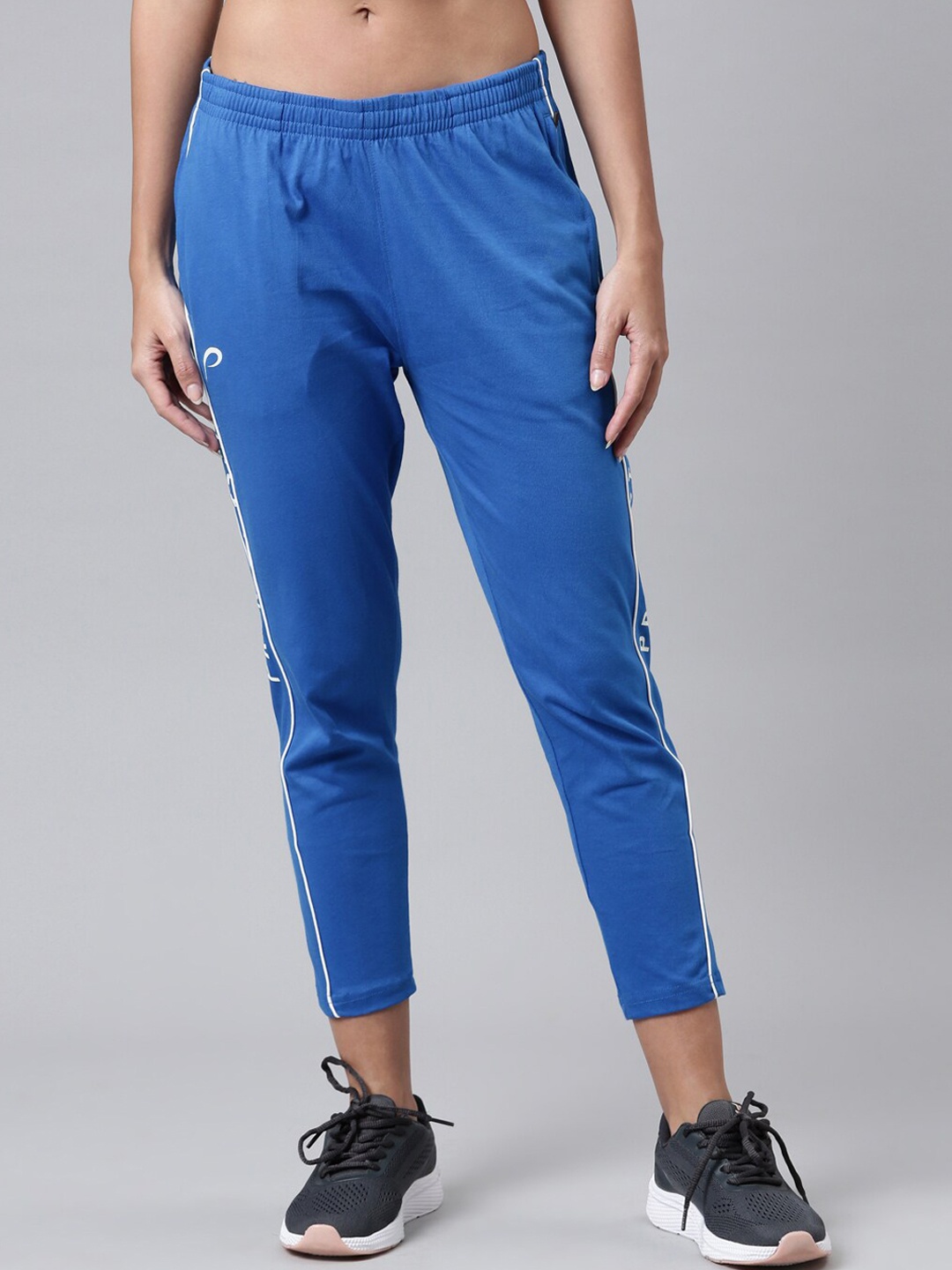 

Proline Women Mid-Rise Cotton Track Pants, Blue