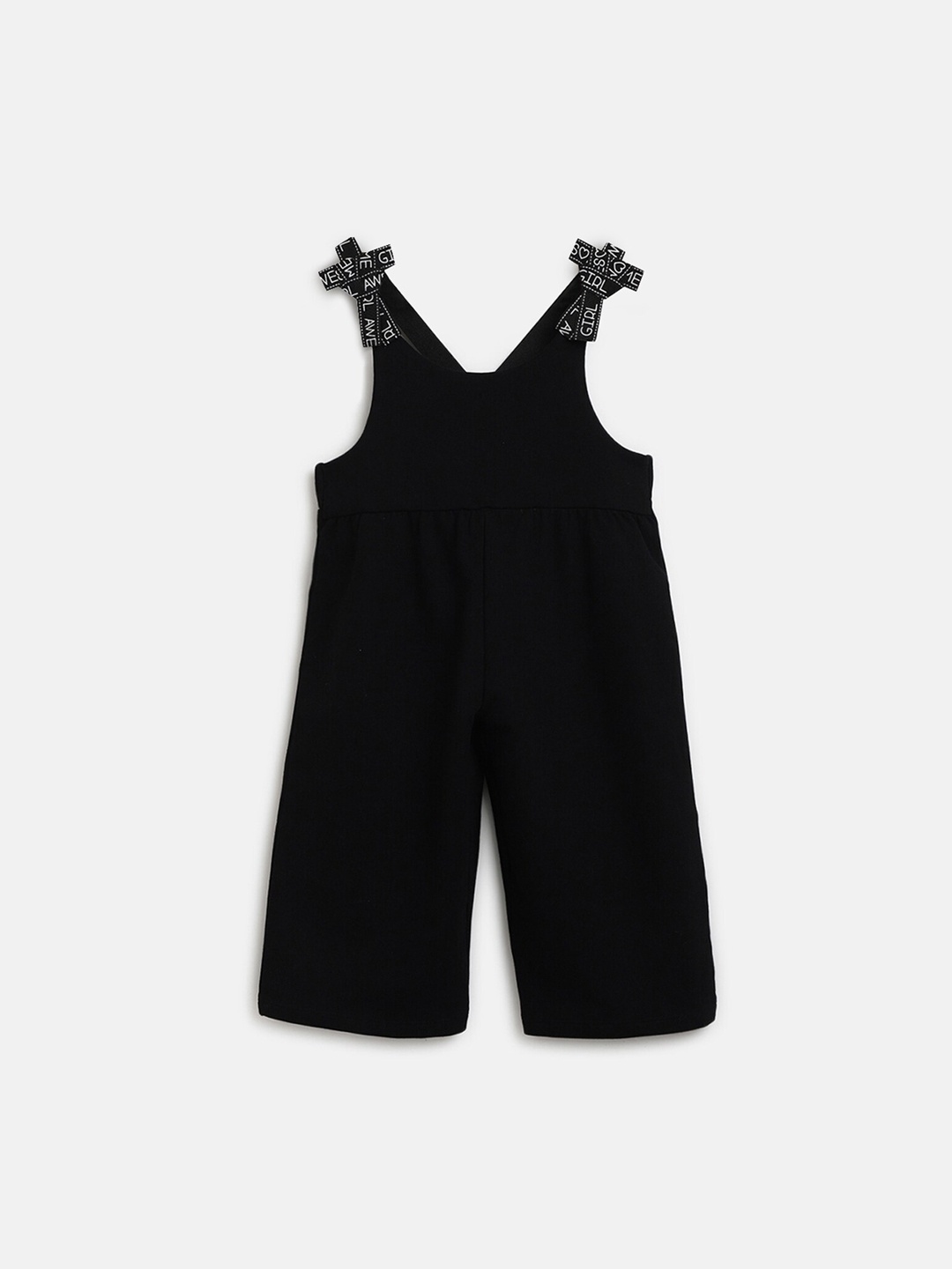 

Chicco Girls Straight Leg Cotton Dungarees, Black