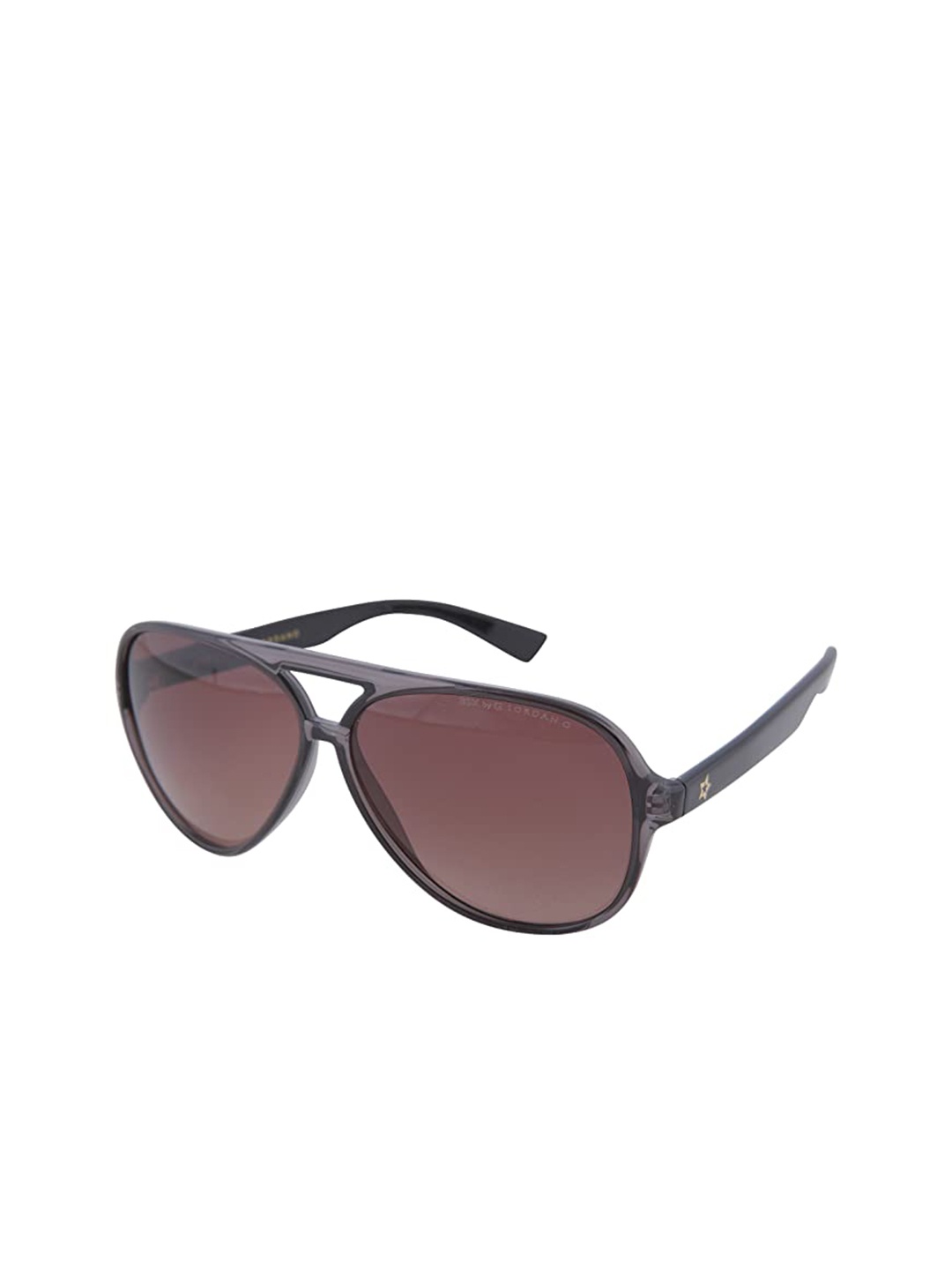 

GIORDANO Aviator Sunglasses with UV Protected Lens, Brown