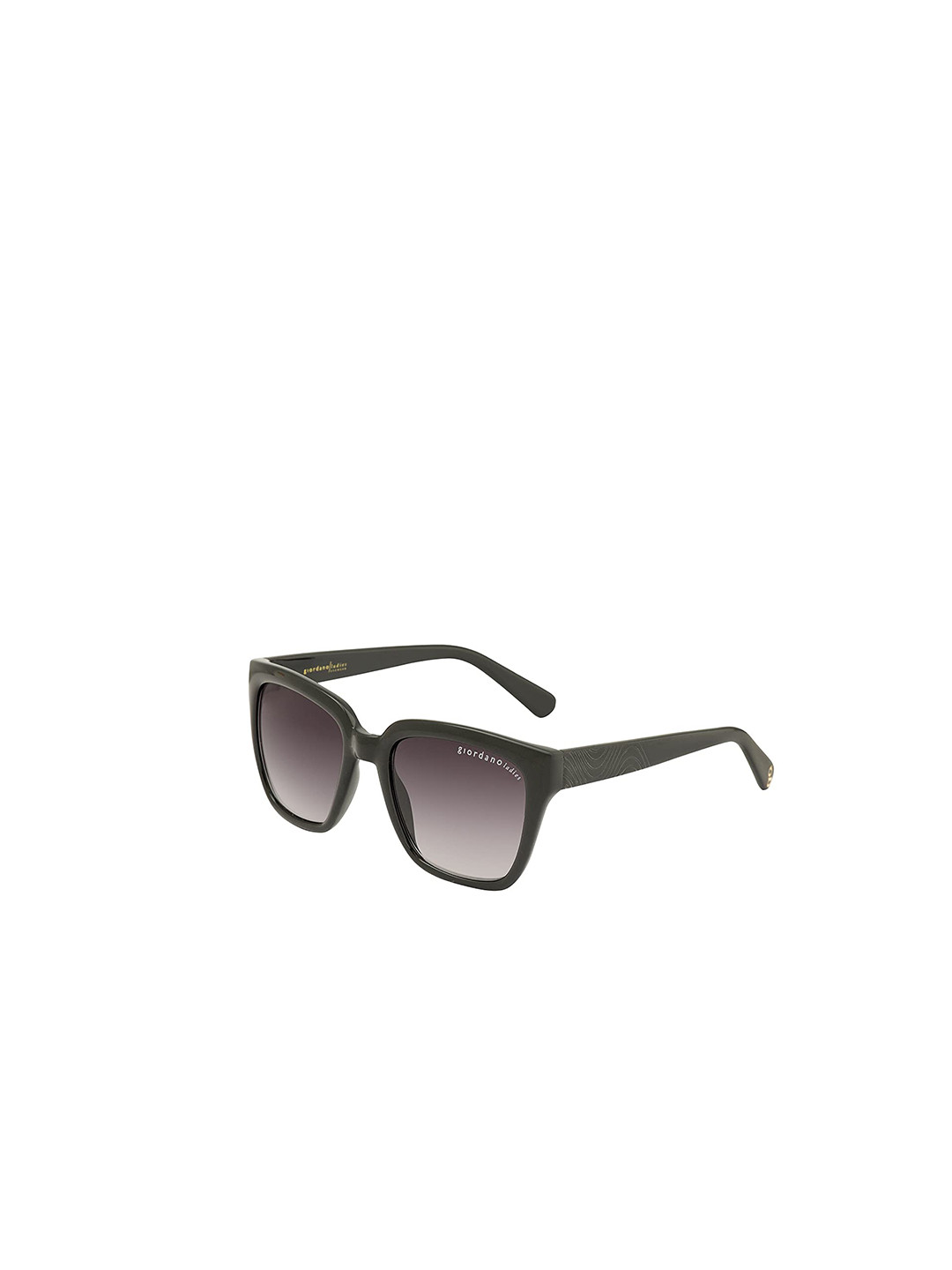 

GIORDANO Women Square Sunglasses with UV Protected Lens GLS803C001, Black