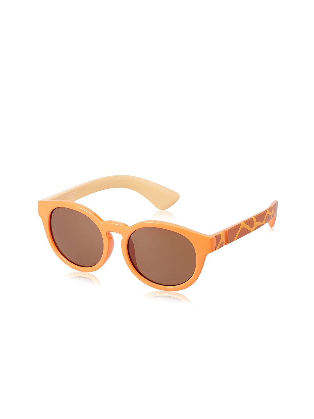 

GIORDANO Lens & Round Sunglasses With UV Protected Lens, Brown