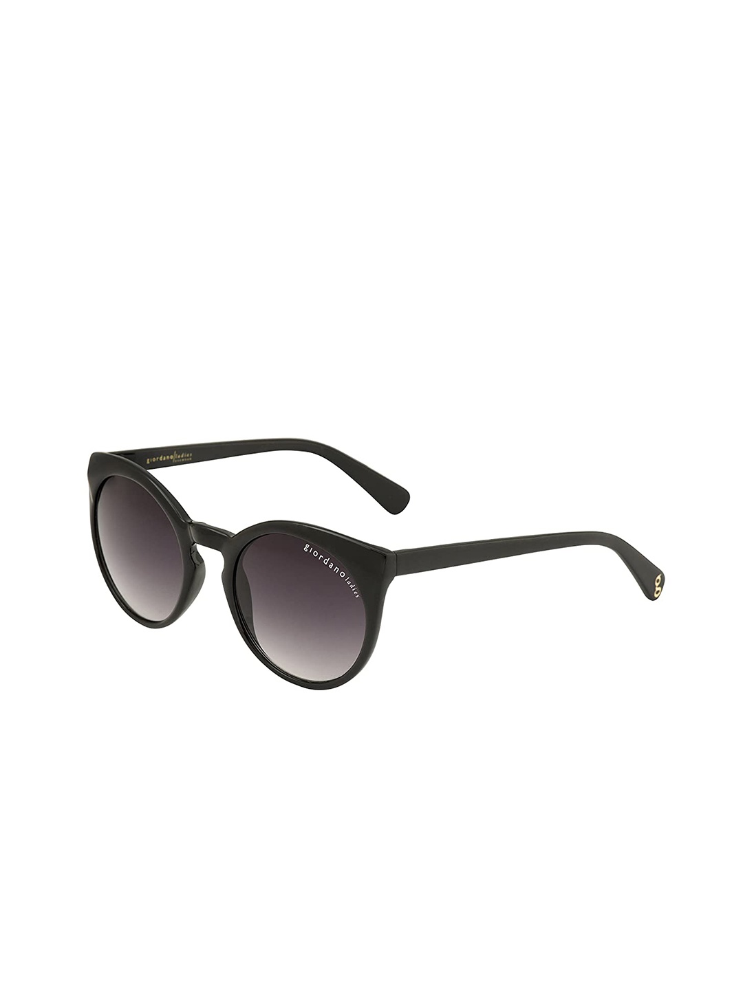 

GIORDANO Women Round Sunglasses with UV Protected Lens, Black