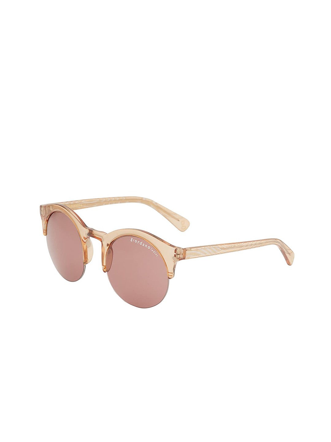 

GIORDANO Women Round Sunglasses with UV Protected Lens GLS804C002, Orange