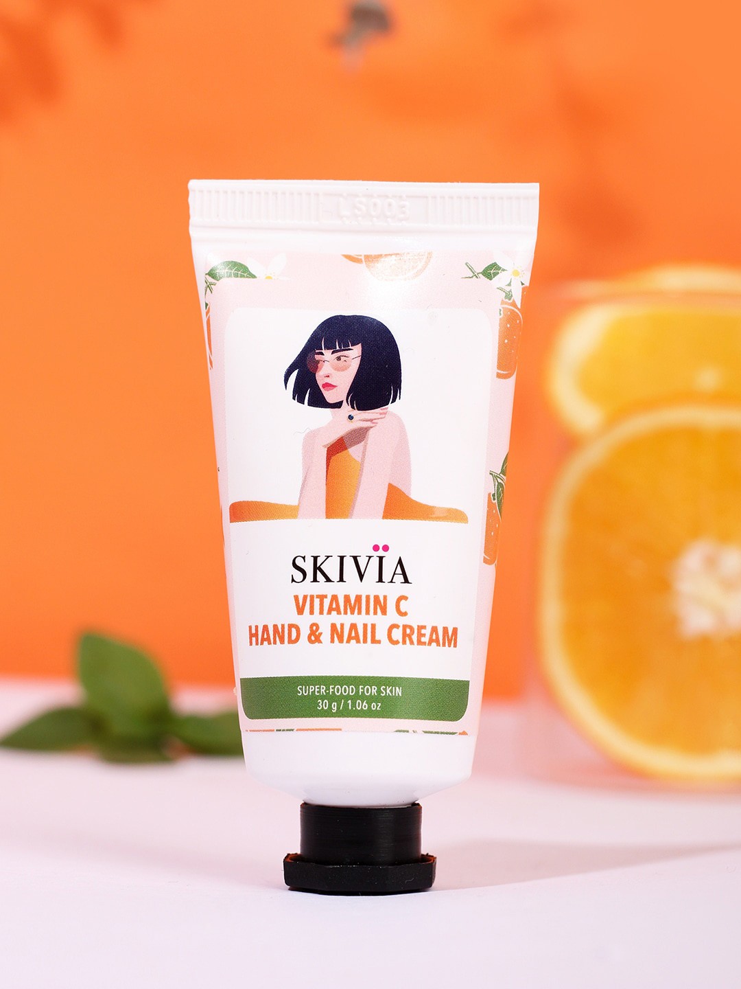 

SKIVIA Vitamin C Hand & Nail Cream With Mulethi Extracts & Almond Oil - 30gm, Transparent