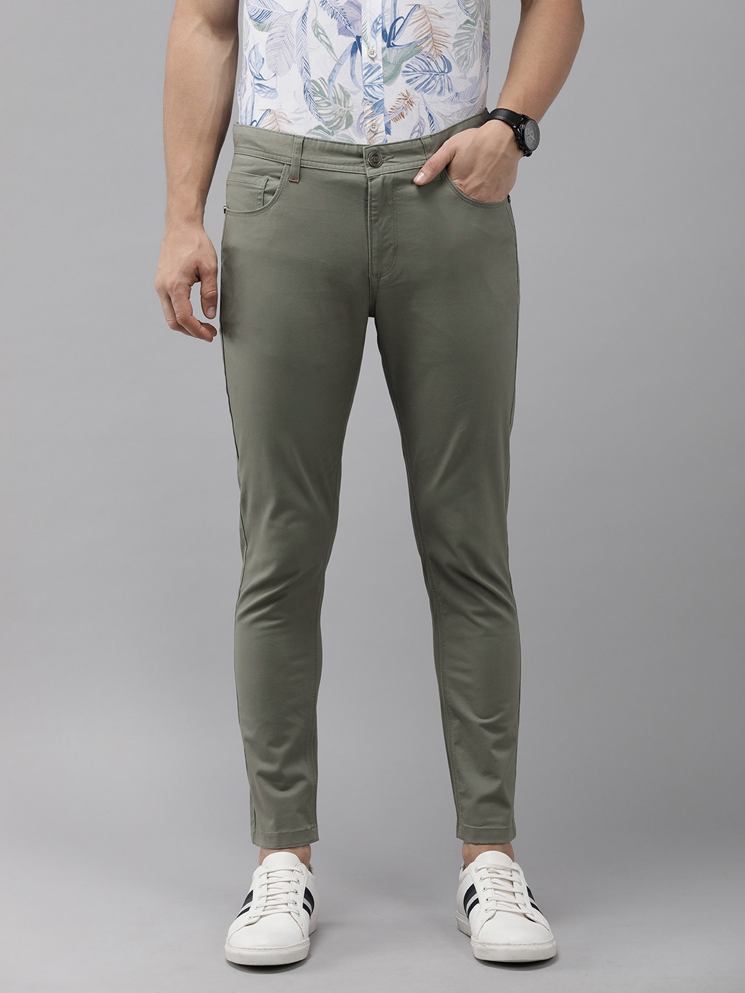 

THE BEAR HOUSE Ardor Edition Tapered Fit Chinos Trousers, Grey