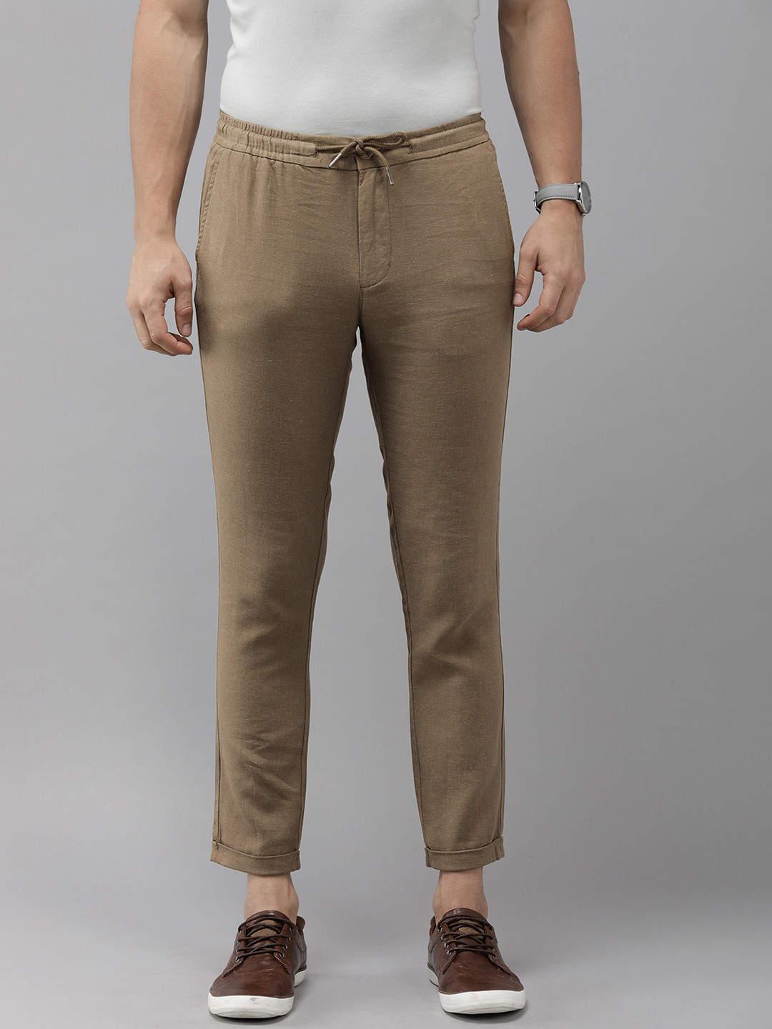 

THE BEAR HOUSE Ardor Edition Tapered Fit Chinos Trousers, Brown