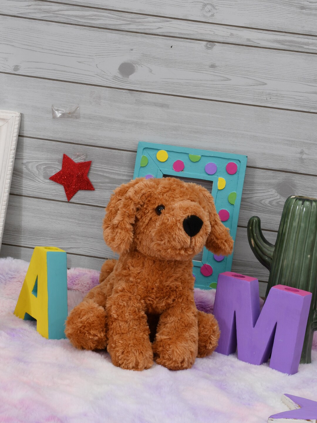 

Mirada Kids Sitting Dog Soft Toys and Dolls, Brown