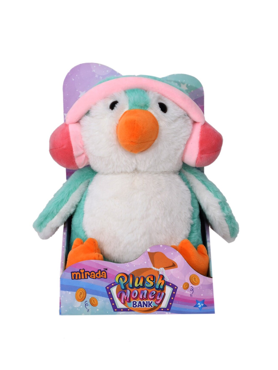 

Mirada Kids Coin Bank Penguin Soft Toy, Blue