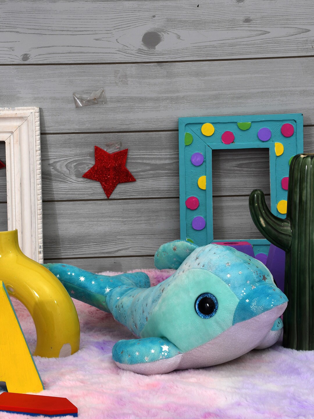 

Mirada Kids Glitter Eye Dolphin Soft Toy, Green