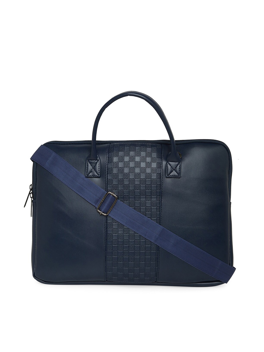 

MBOSS Textured Water Resistant Formal Laptop Bag, Blue