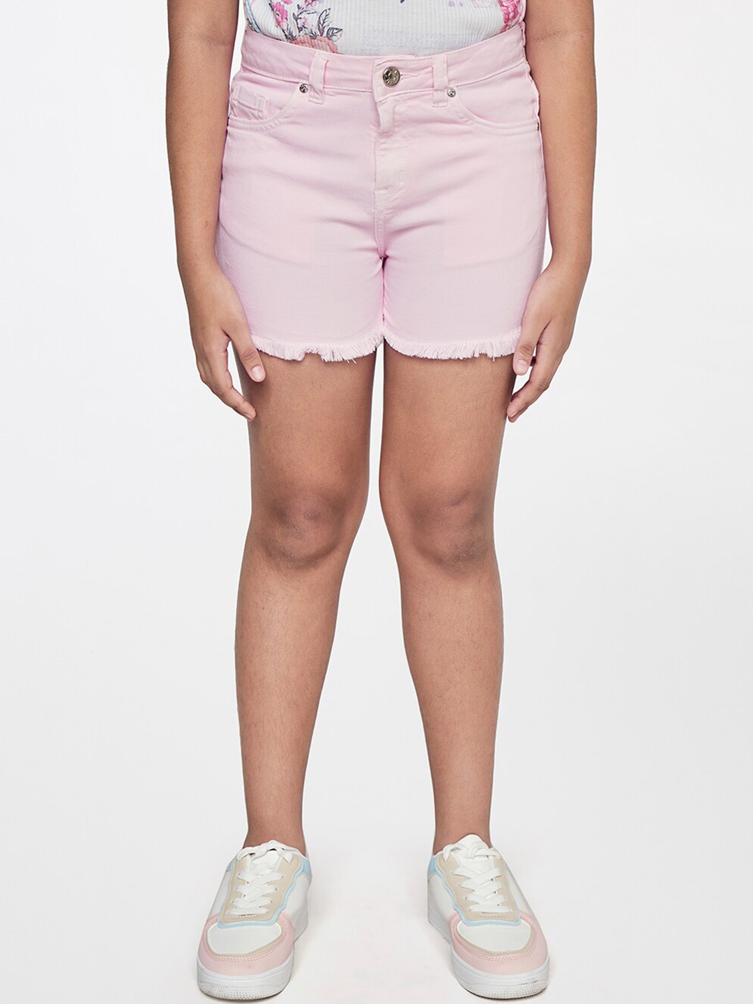 

AND Girls Regular Shorts, Pink