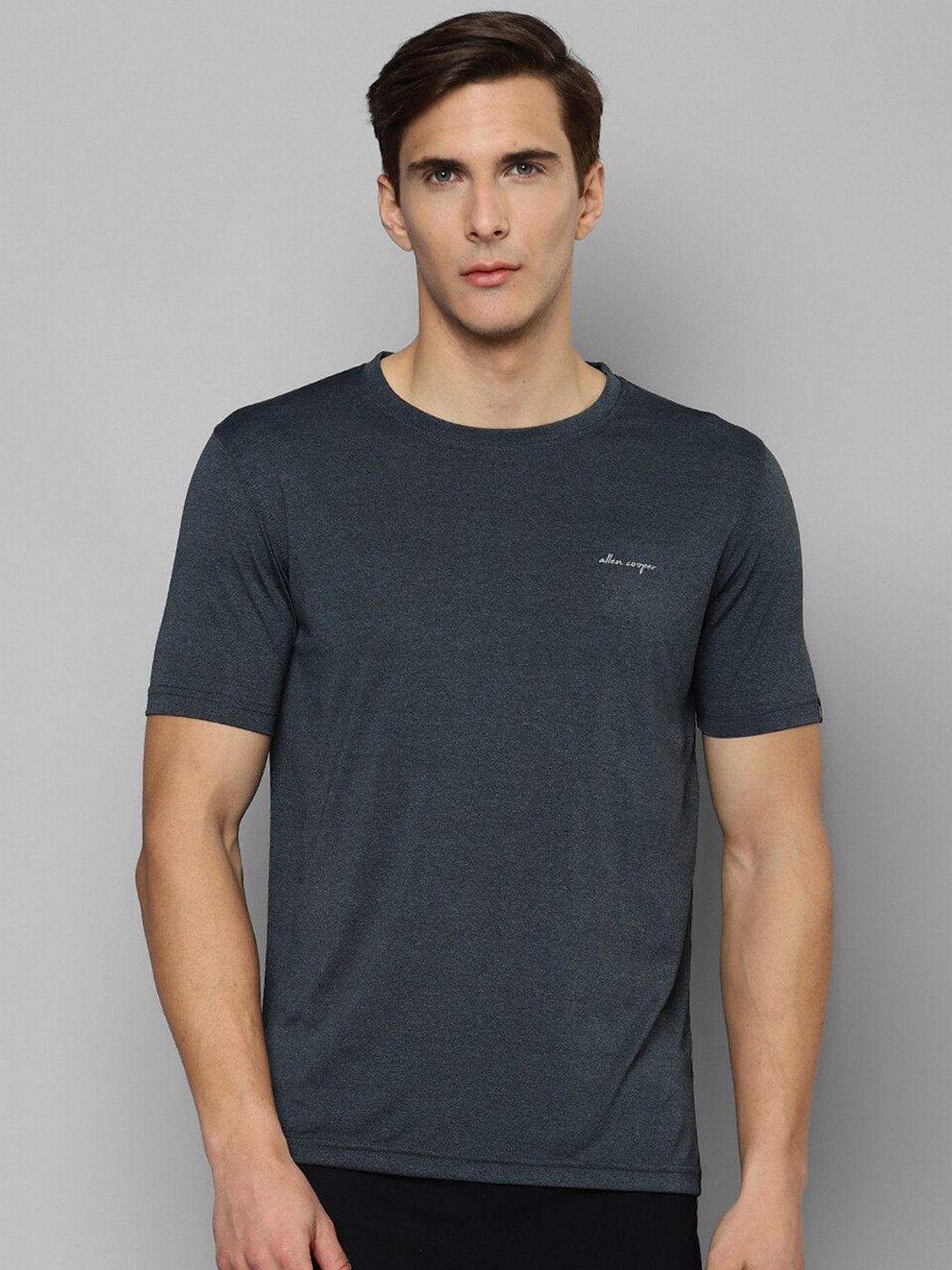 

Allen Cooper Active Wear DryFit Round Neck T-shirt, Charcoal