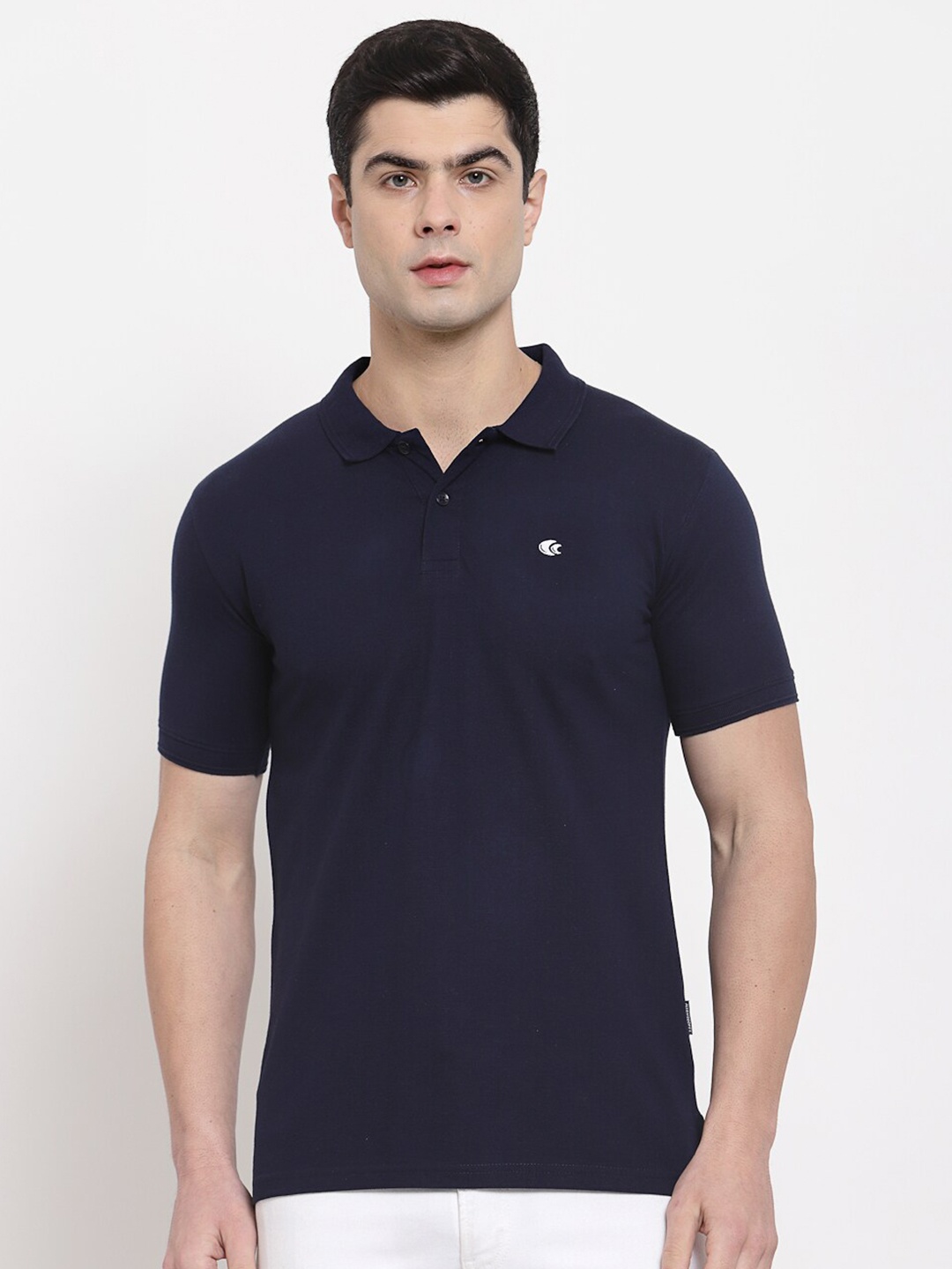 

Allen Cooper Polo Collar T-shirt, Navy blue
