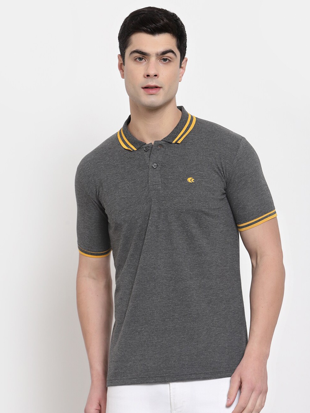 

Allen Cooper Polo Collar T-shirt, Grey