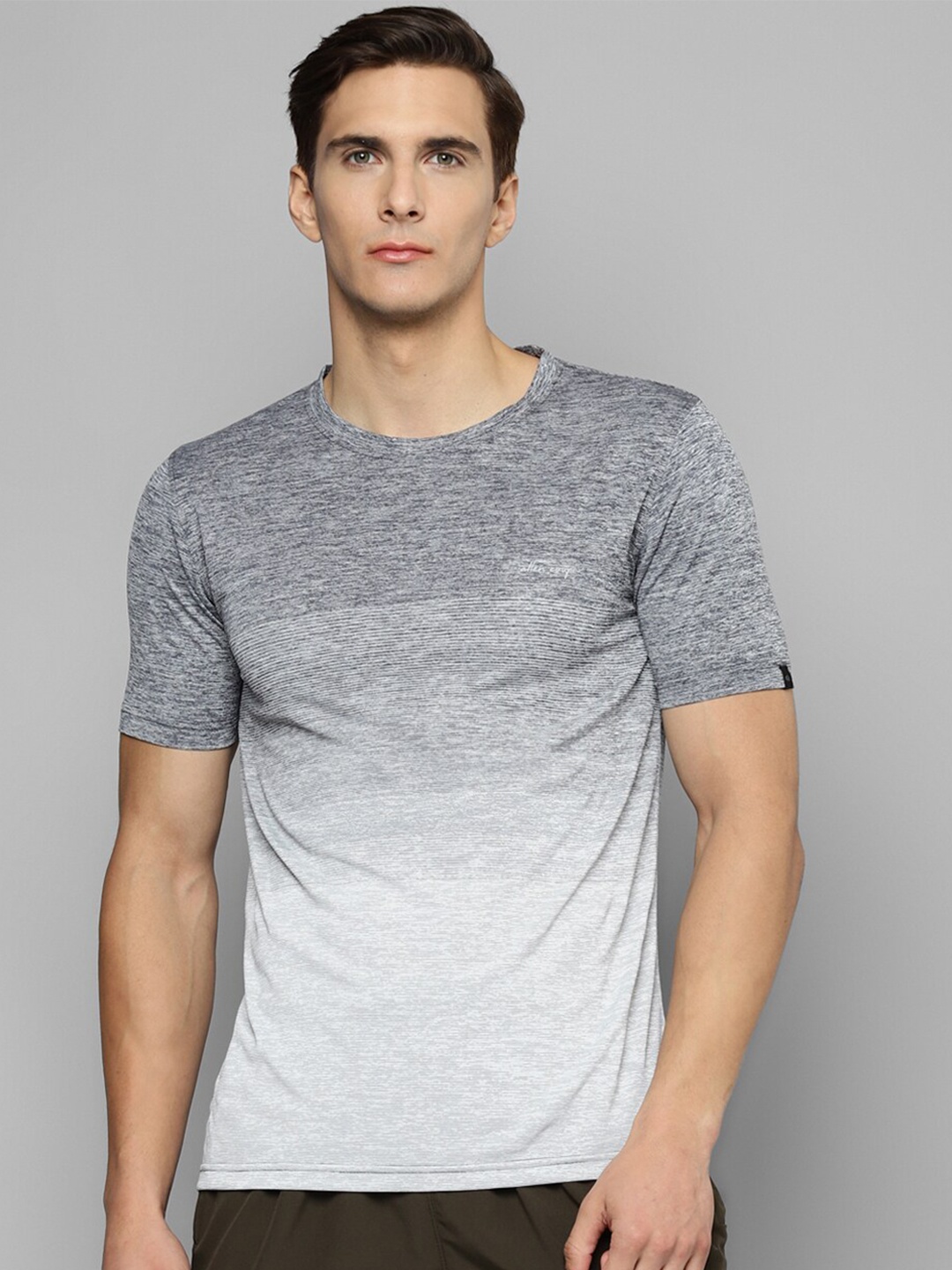 

Allen Cooper Active Wear DryFit Round Neck T-shirt, Grey
