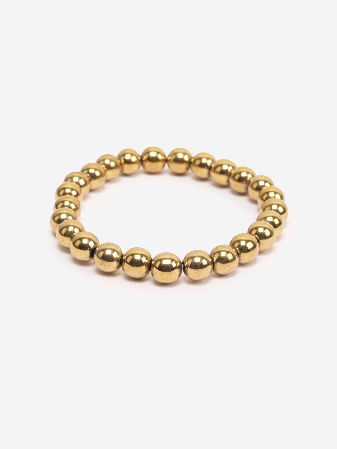 

BuckleUp Unisex Bead Bracelet, Gold