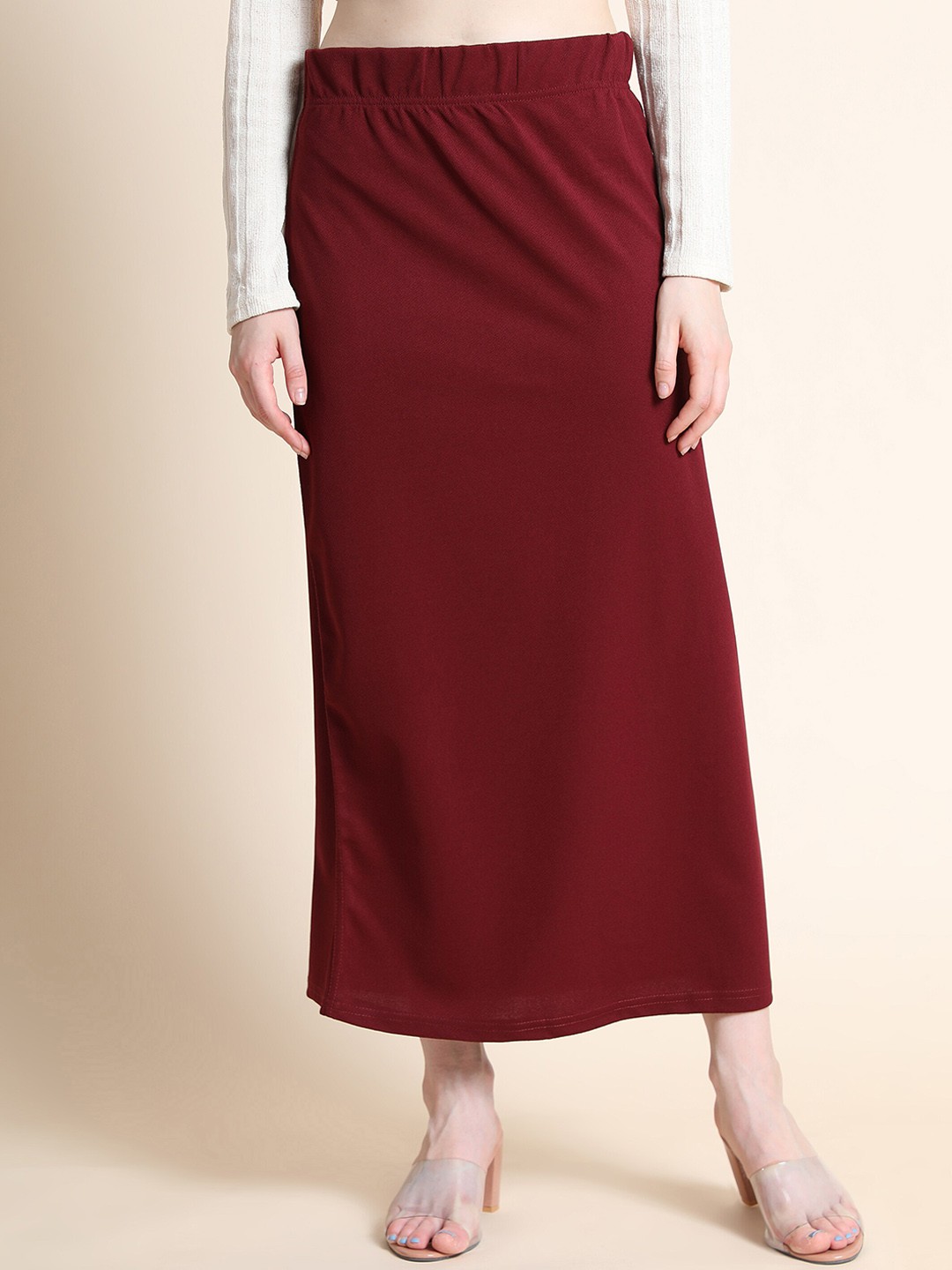

Ekta Textiles High-Rise Body Shapewear, Burgundy