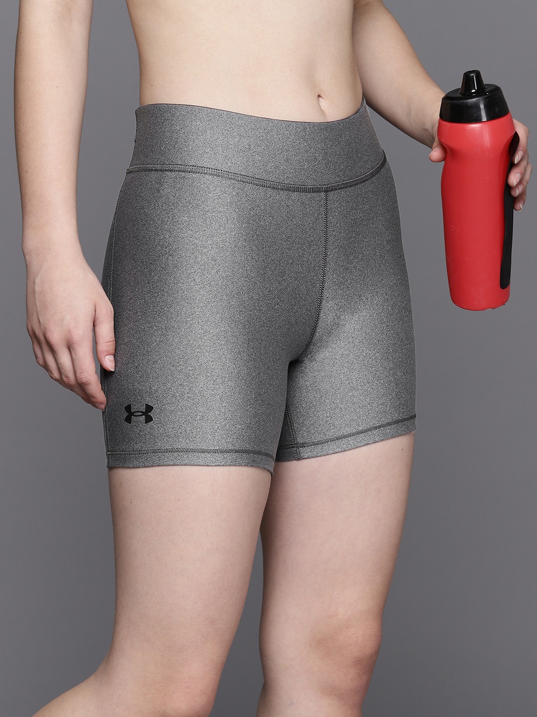 

UNDER ARMOUR Women Mid-Rise Middy Sports Shorts, Charcoal