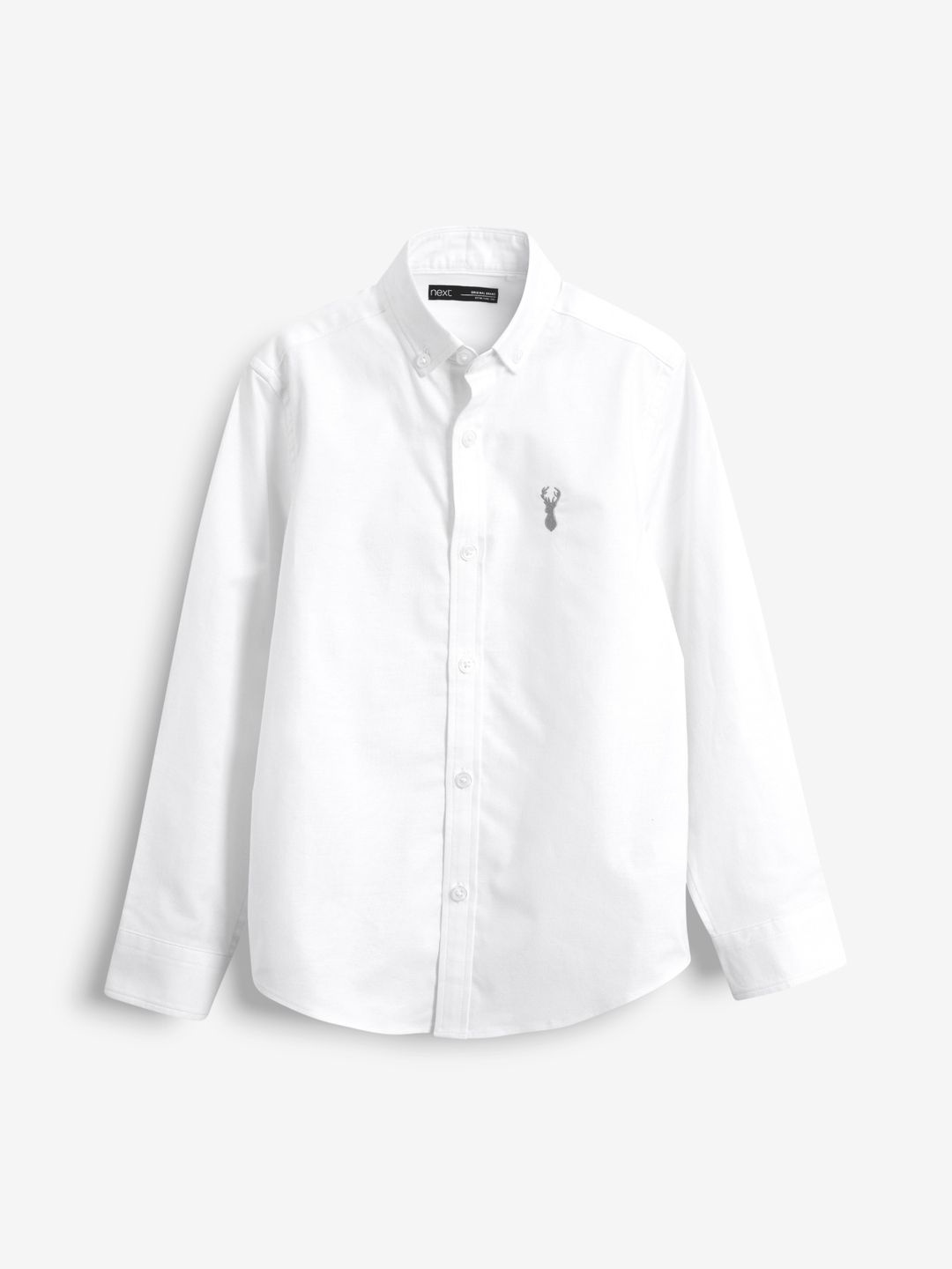 

NEXT Boys Button-Down Collar Casual Shirt, White