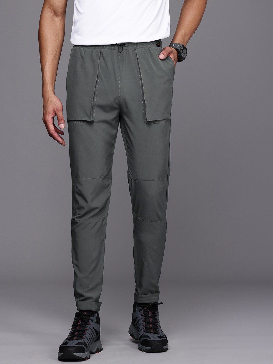 

HRX by Hrithik Roshan Men Rapid-Dry Track Pants, Charcoal